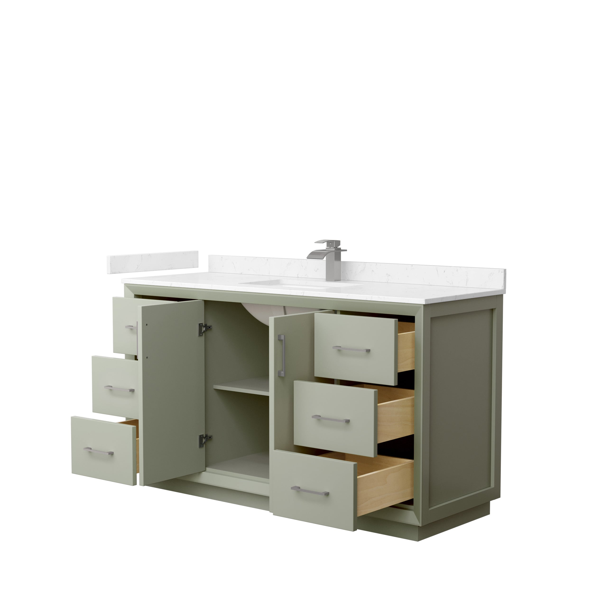 Wyndham Collection WCF414160SLGC2UNSMXX Bath-Vanity-Combo - View #2