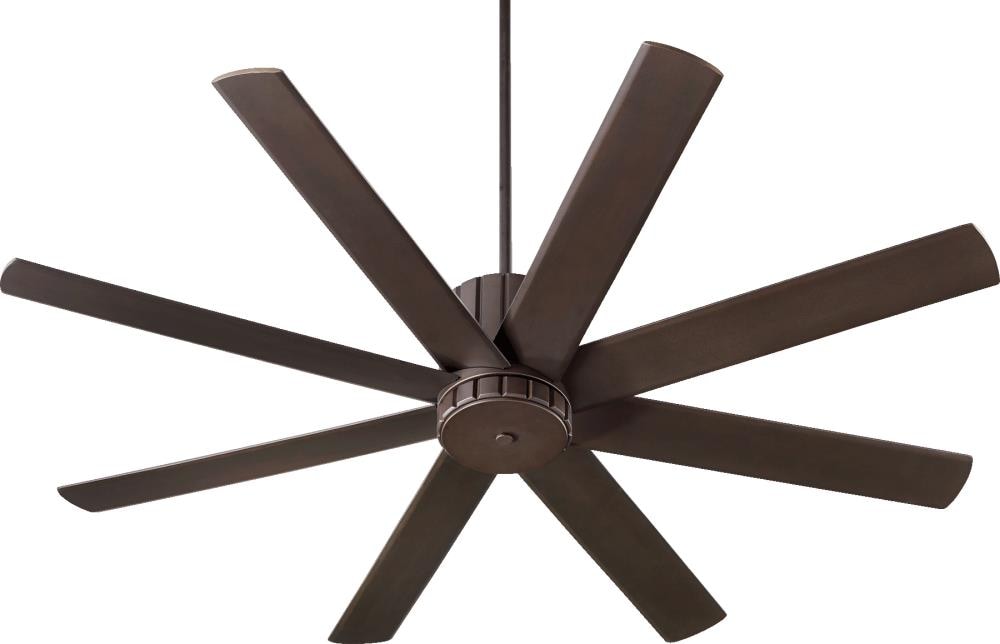 Quorum International 96608-86 Proxima 60-Inches Oiled Bronze with Oiled Bronze Blades Indoor Downrod mount Standard Ceiling Fan and Remote ( 6 -Blade)