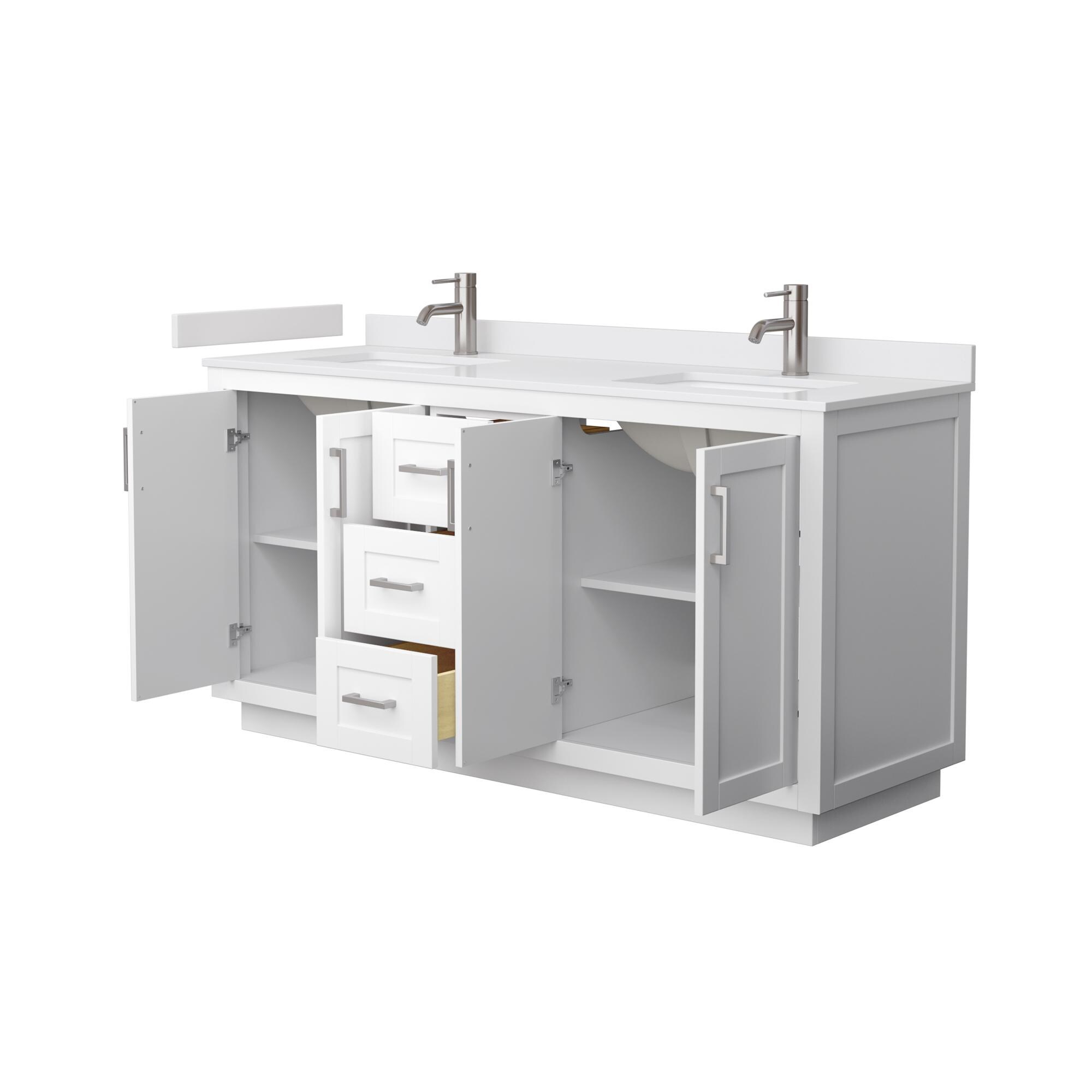 Wyndham Collection WCF292966DWHWCUNSMXX Bath-Vanity-Combo - View #3