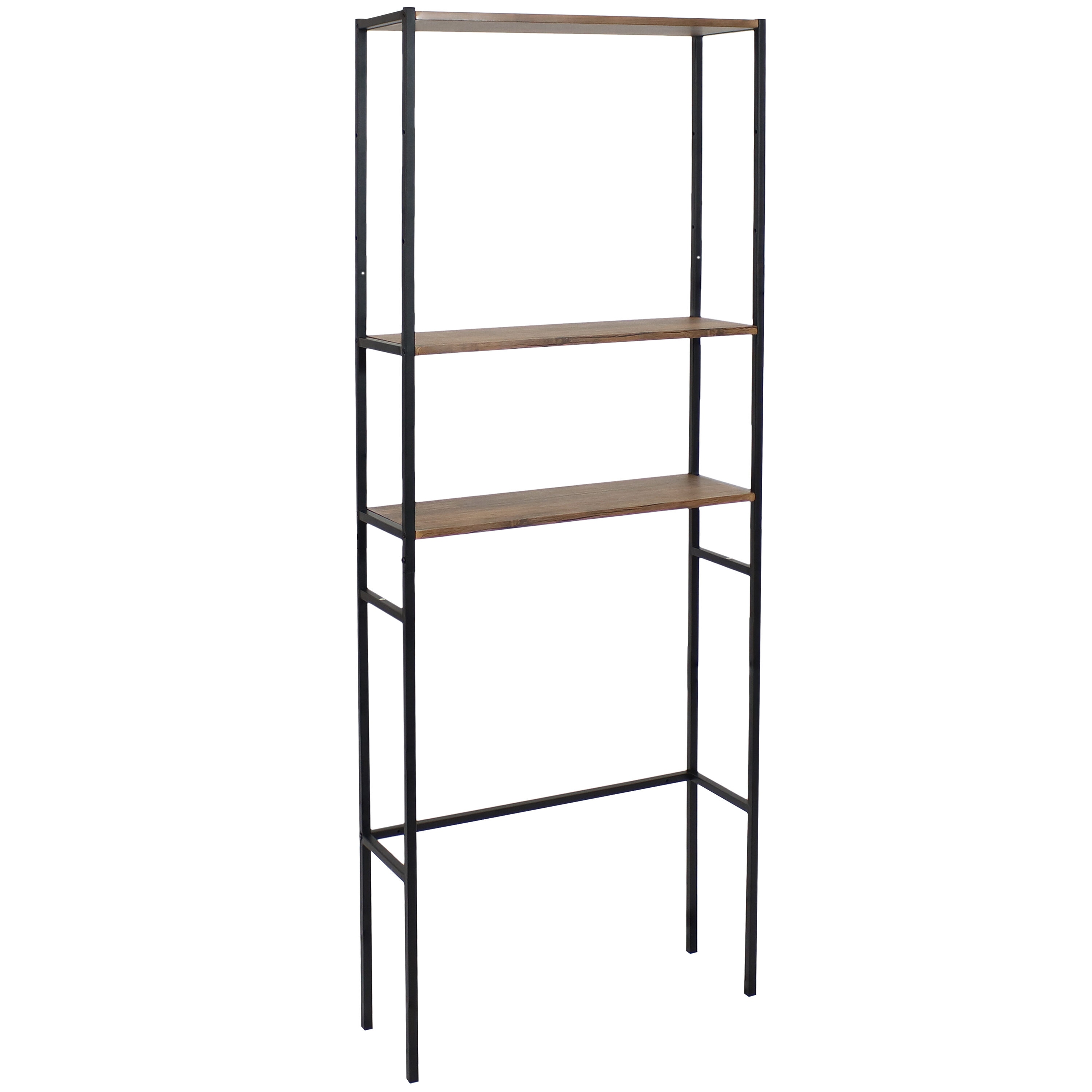 Sunnydaze Decor Brown 4-Tier Freestanding Bathroom Shelf (22.75-in x 69-in  x 9.5-in) in the Bathroom Shelves department at