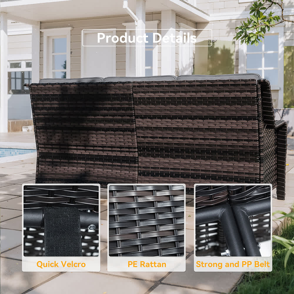 Haxvin HX-THICKRA-GY Patio-Conversation-Sets - View #5