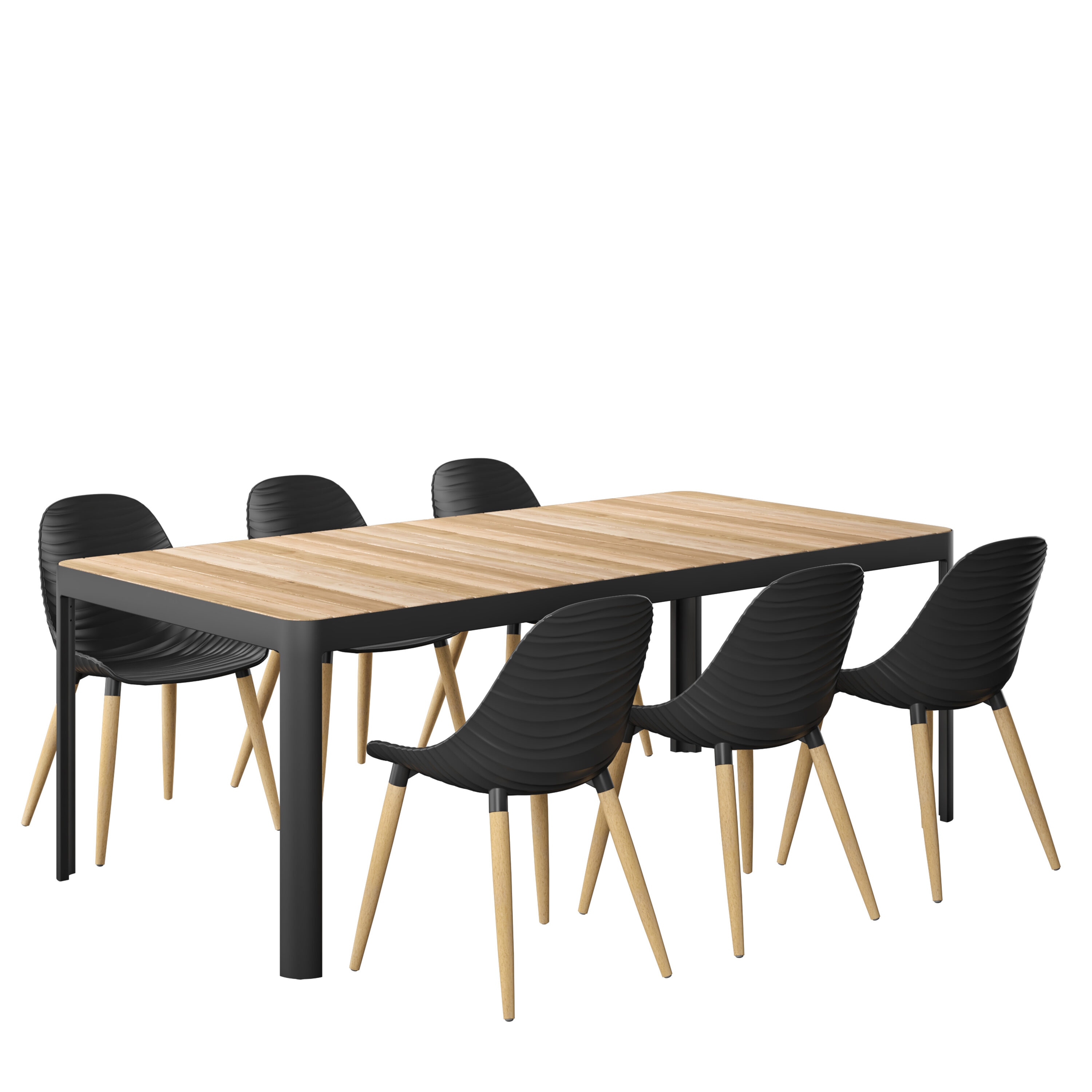 Amazonia PORTBK6STRMSDBK Patio-Dining-Sets - View #2