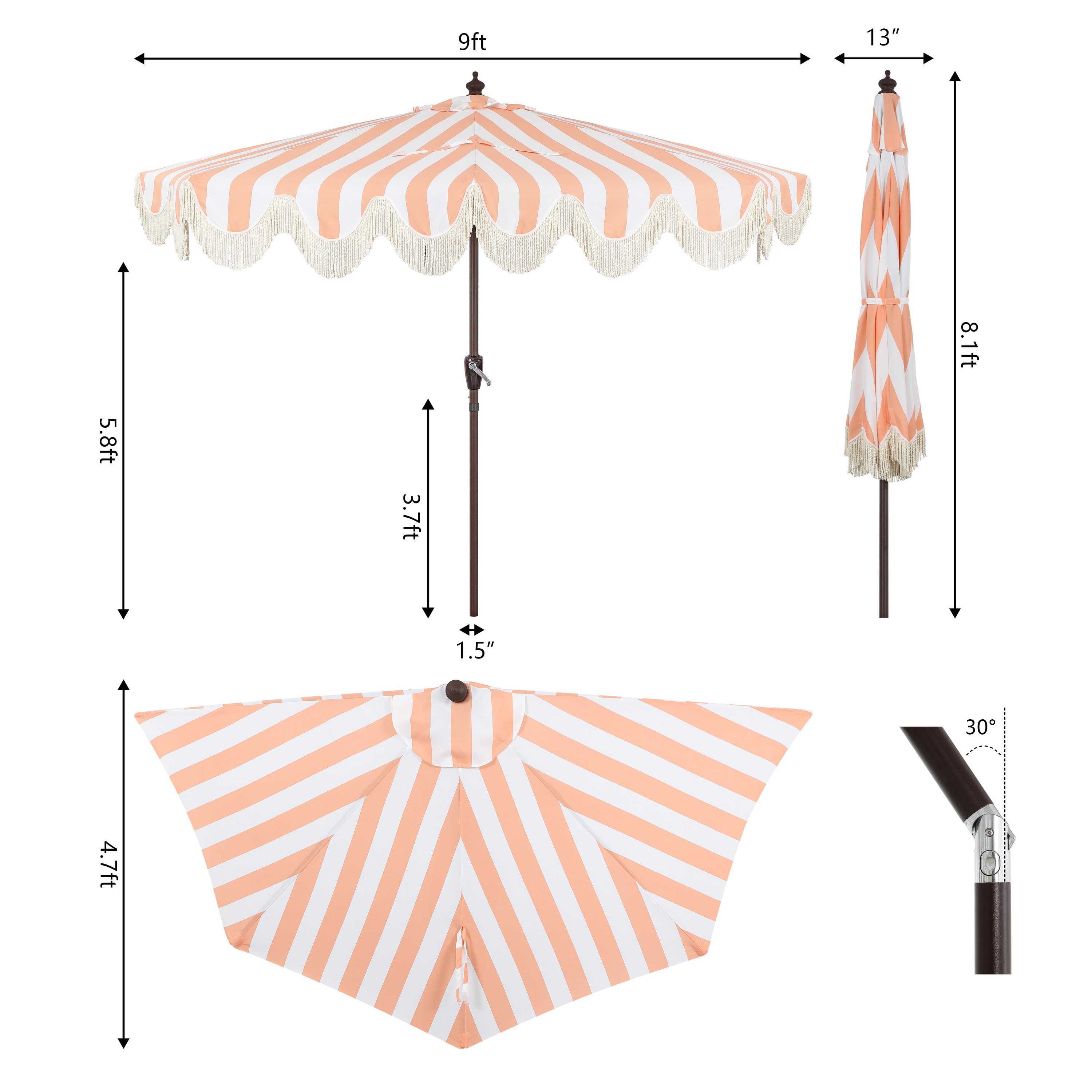 JONATHAN  Y UMB1201E Umbrellas-2 - View #4