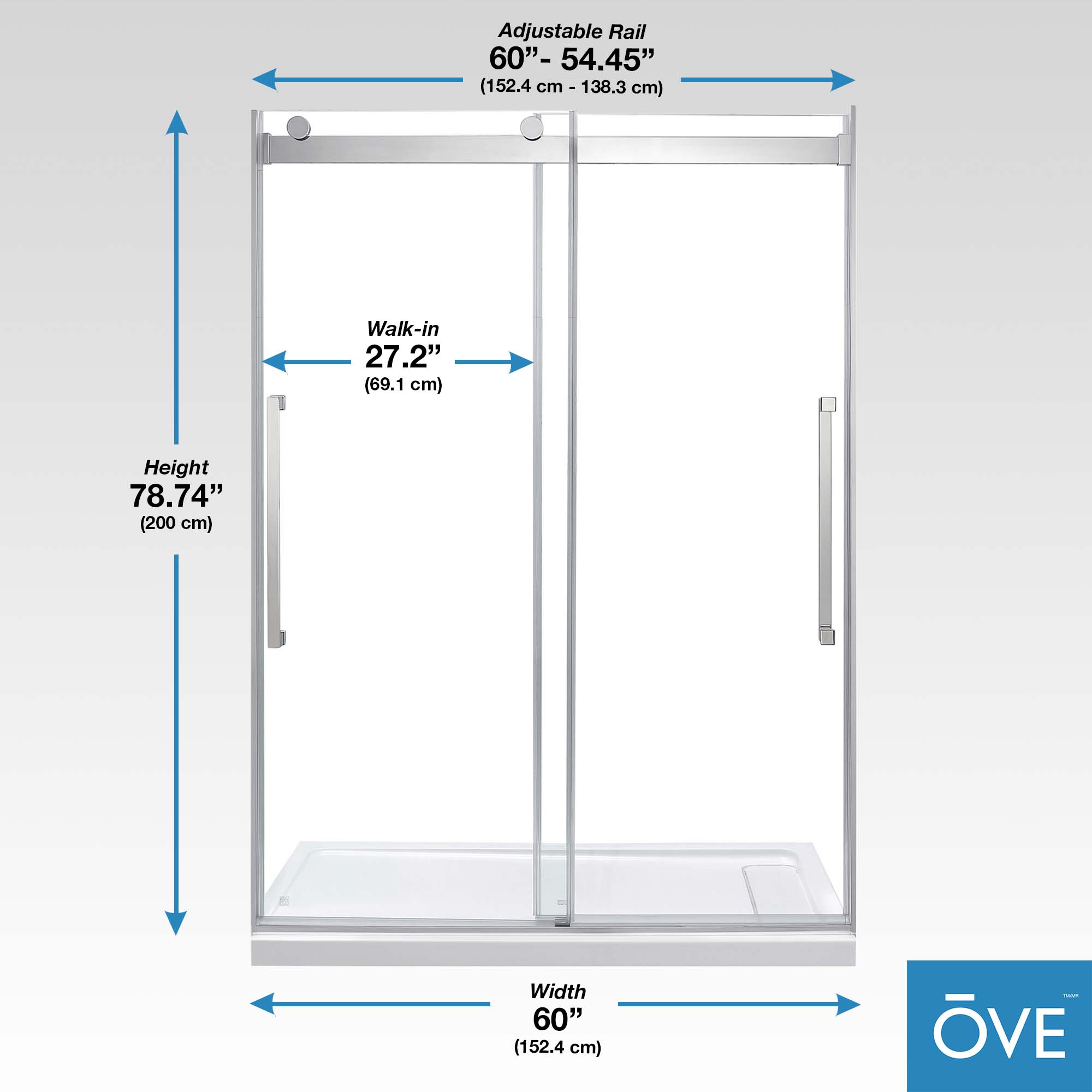 OVE Decors 15SKC-MON260-CHR Alcove-Shower-Kit - View #13