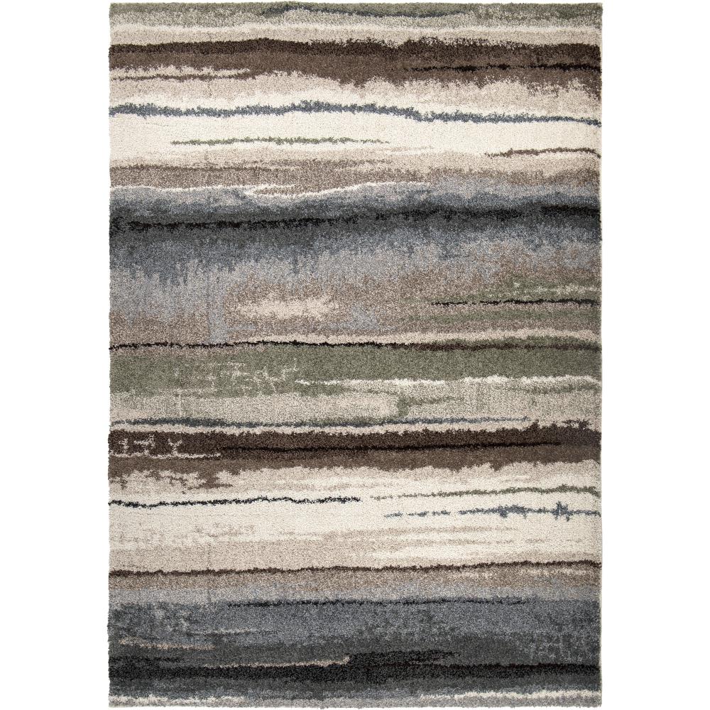 Orian Rugs 427530 Wild Weave Dusk to Dawn 5 X 8 (ft) Muted Blue Indoor Damask Farmhouse/Cottage Area Rug