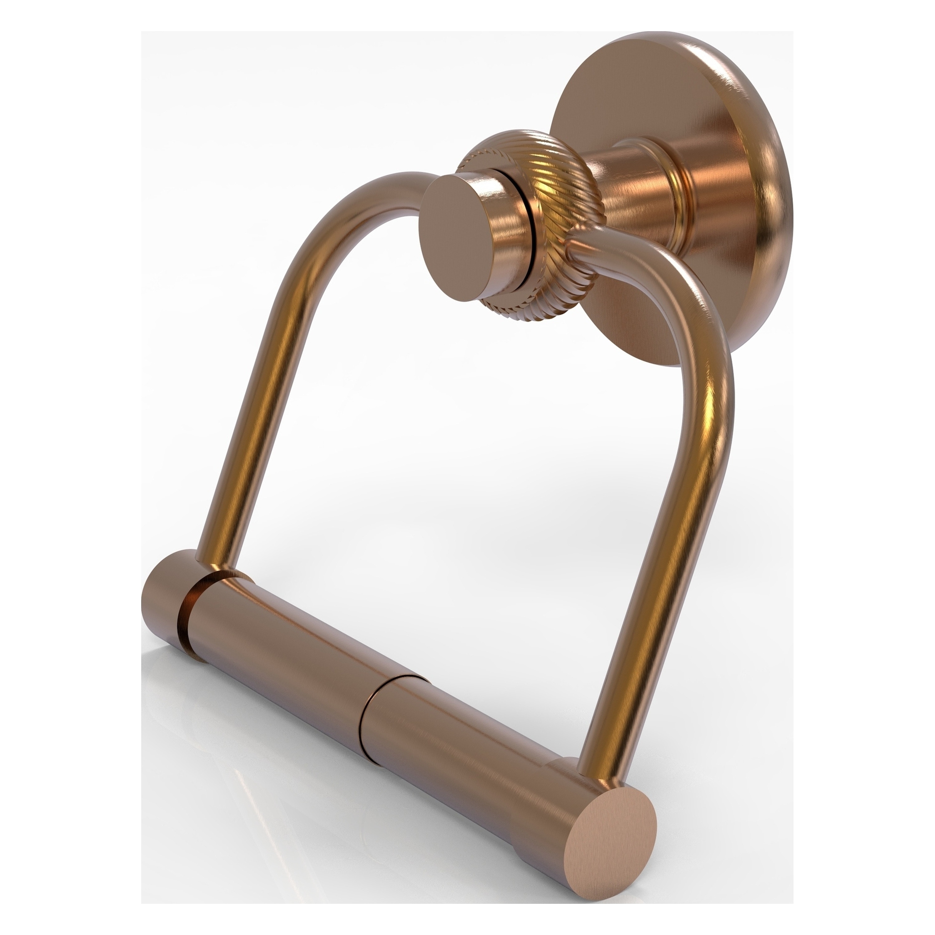 Allied Brass 924T-BBR Mercury Brushed Bronze Wall mount Double post Toilet Paper Holder 1 -Rolls with Storage