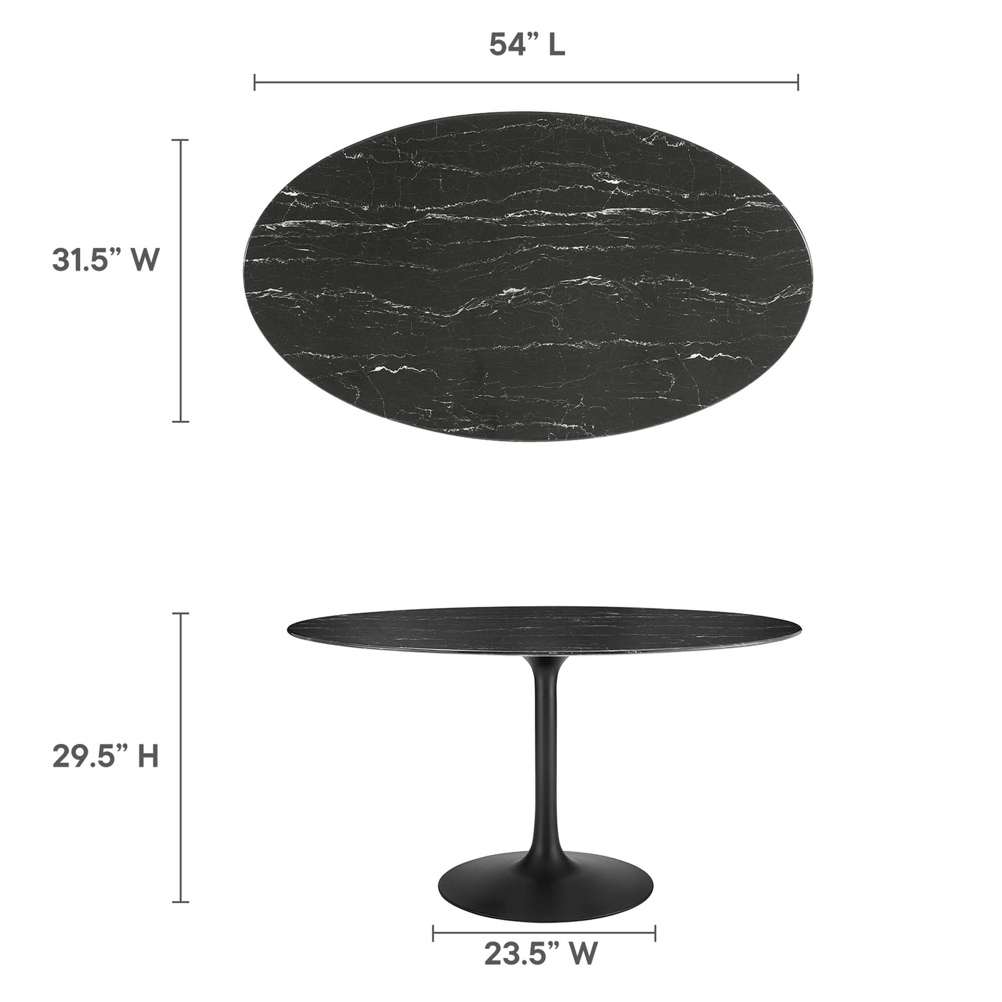 Modway EEI-4880-BLK-BLK Dining-Tables - View #3