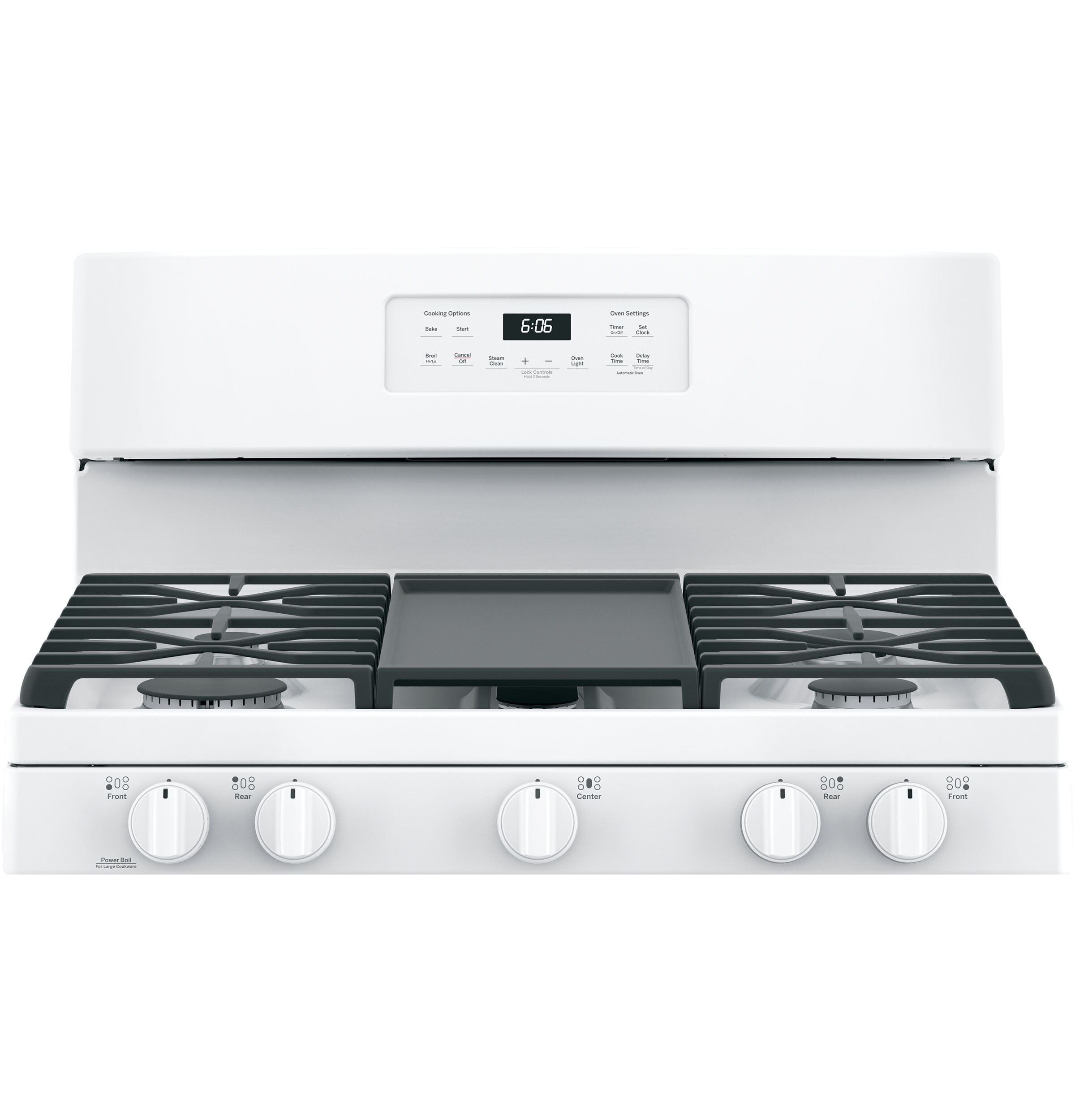 GE 30-in 5 Burners 5-cu ft Freestanding Natural Gas Range (White)