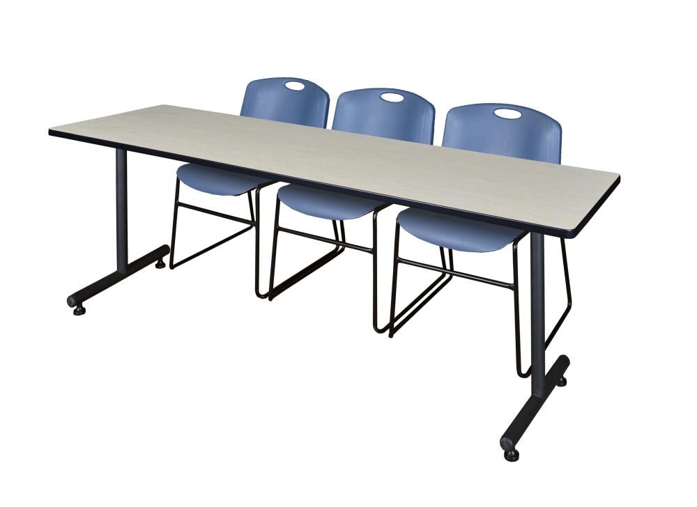 Regency MKTRCT8424PL44BE Training Off-white 4-Person Training Table (84-in W x 29-in H)