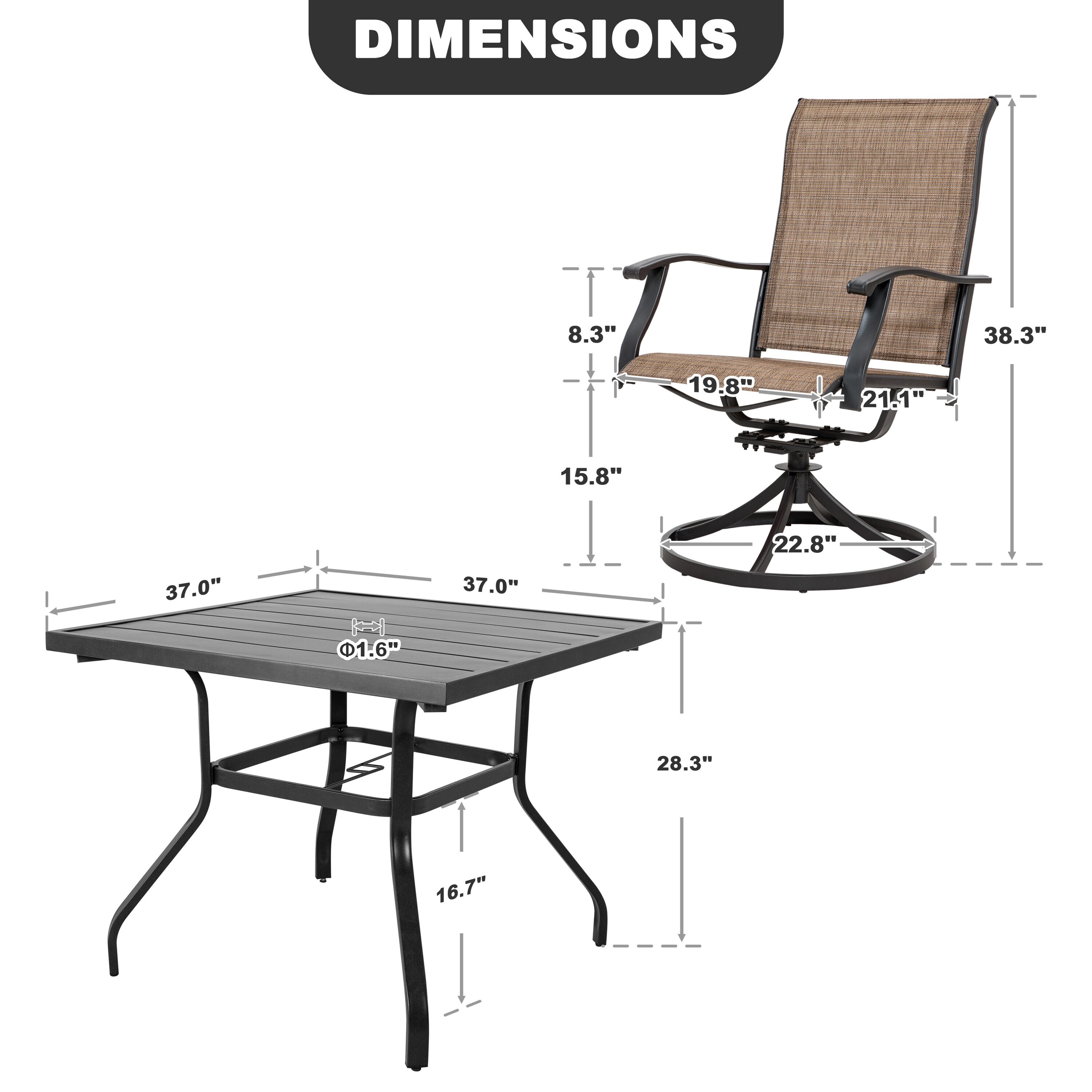 Nuu Garden SID020-01 Patio-Dining-Sets - View #12
