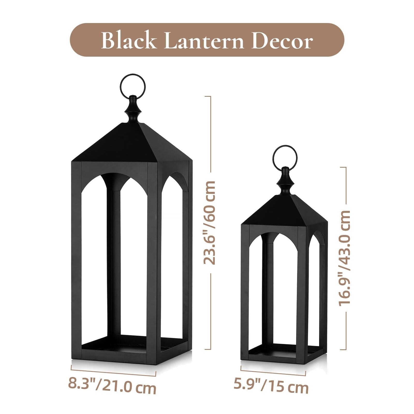 Afoxsos LAF0423L12 Outdoor-Decorative-Lanterns - View #4