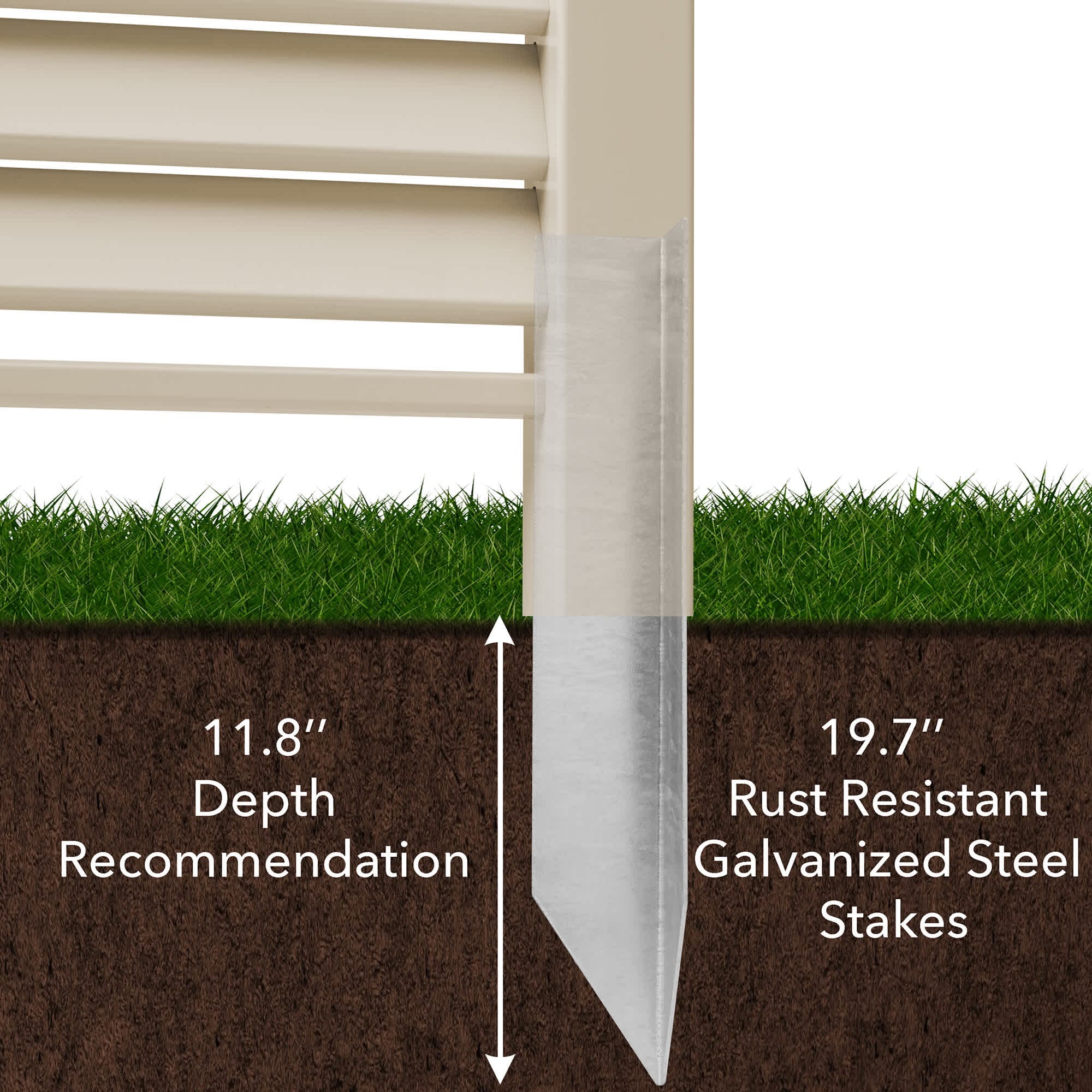 Casafield PAT-ENC-A86-L48T Garden-Utility-Fencing - View #5