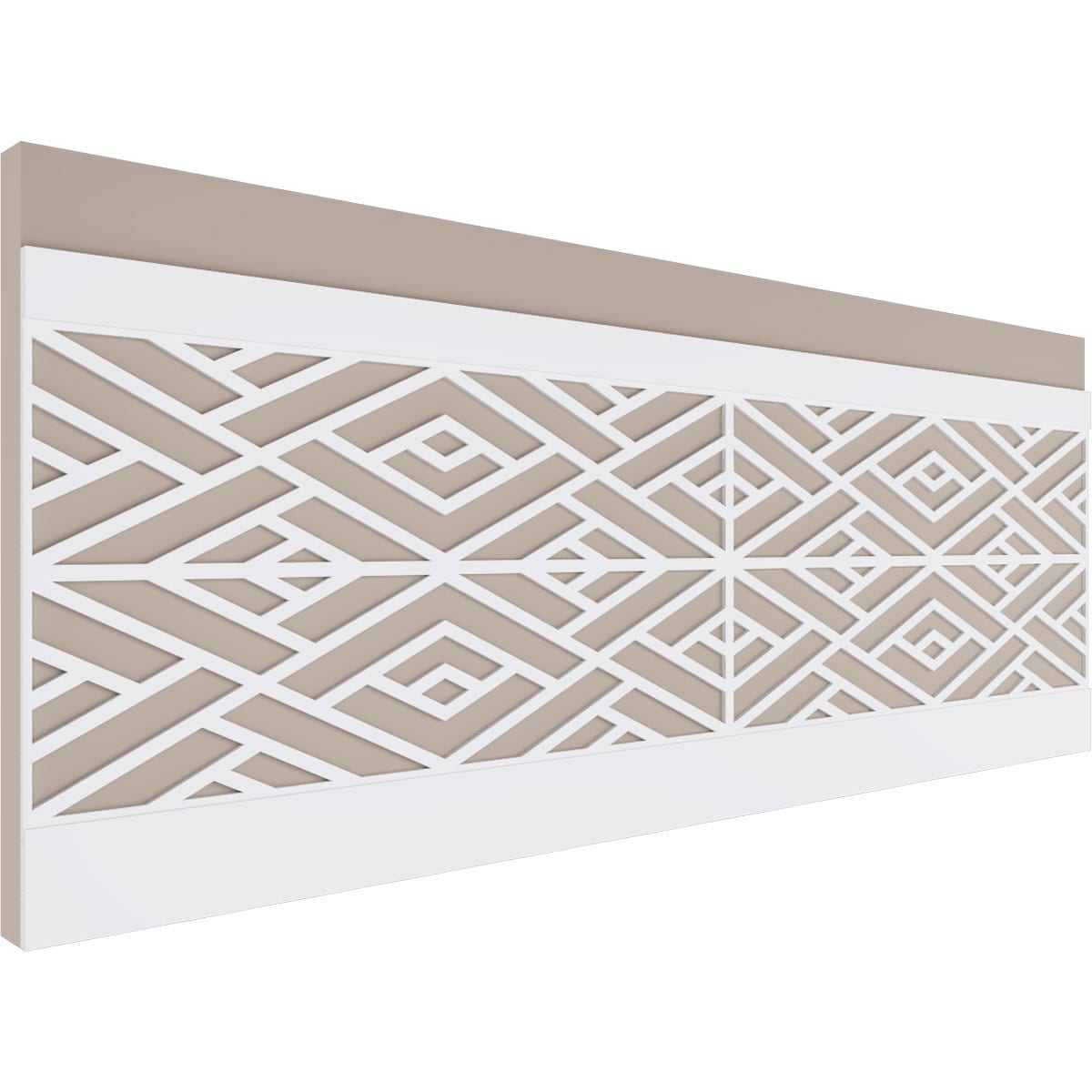 Ekena Millwork WPK32X94KLN 32-in x 94-1/2-in Smooth Paintable/Stainable White PVC Wainscoting Wall Panel ( 21.04-sq ft )