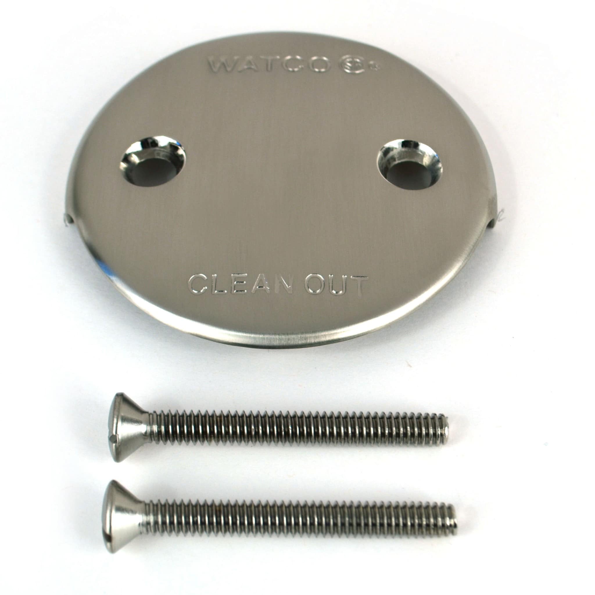 WATCO 18002-BN 3.25-in Brushed nickel Two-hole face plate with screws Face plate