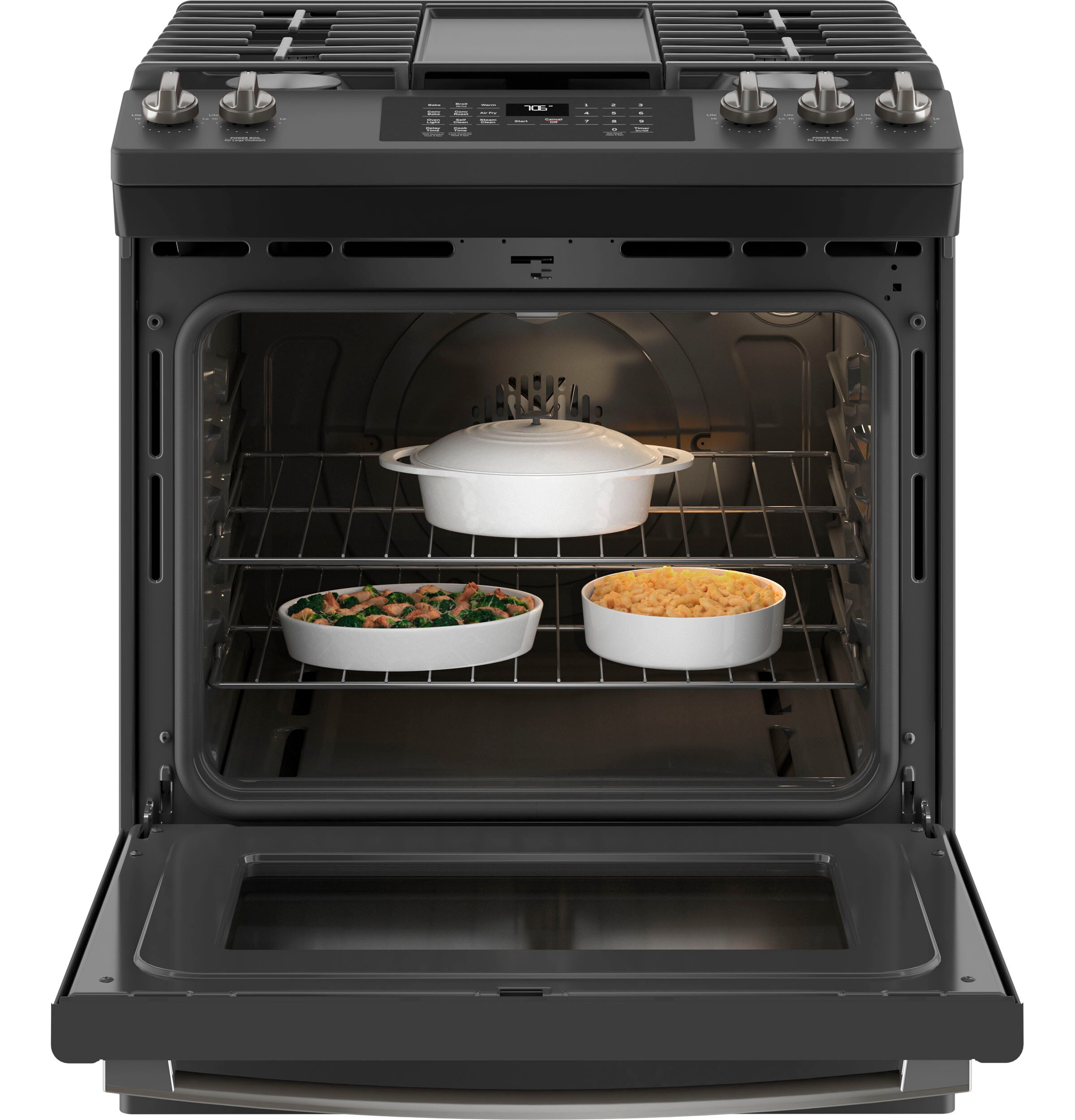 ge black slate side by side