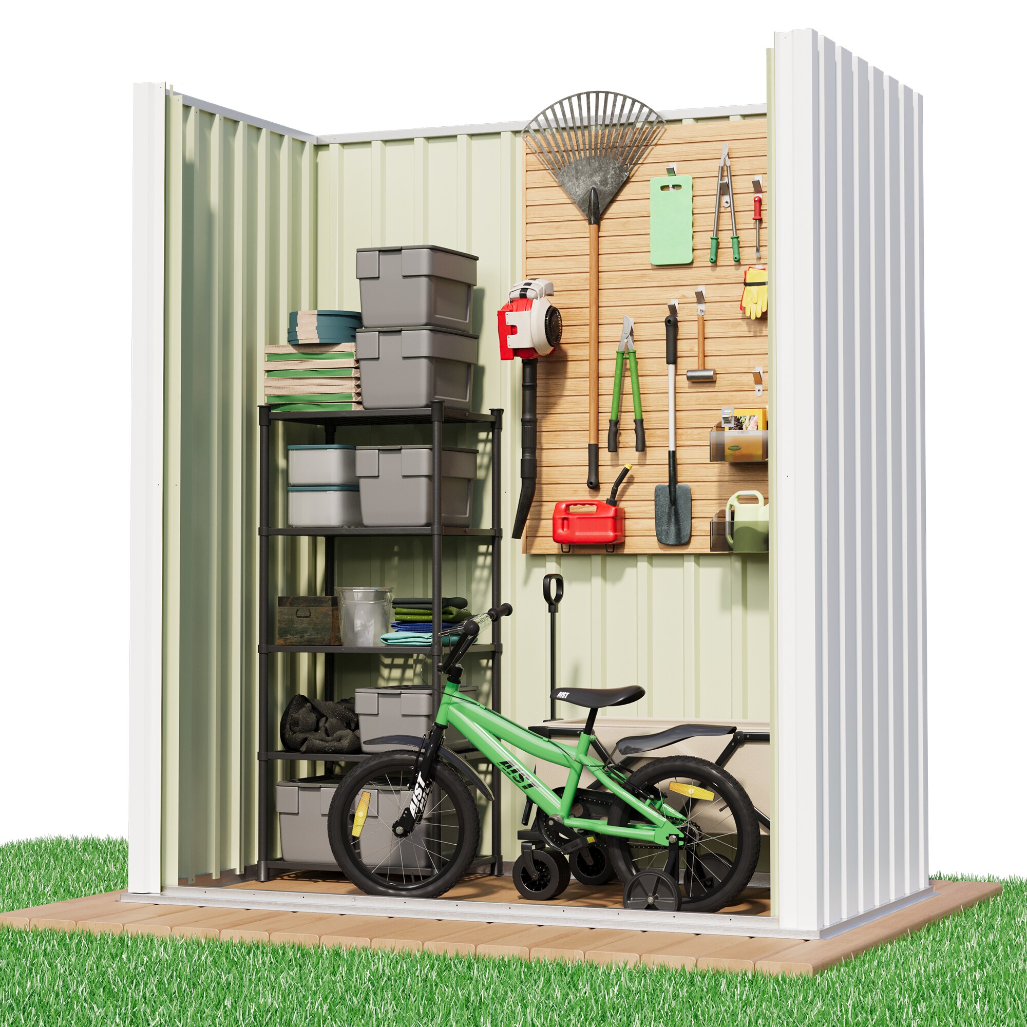 Patiowell WES-PS1053S0BNWT Metal-Storage-Buildings-Sheds - View #6