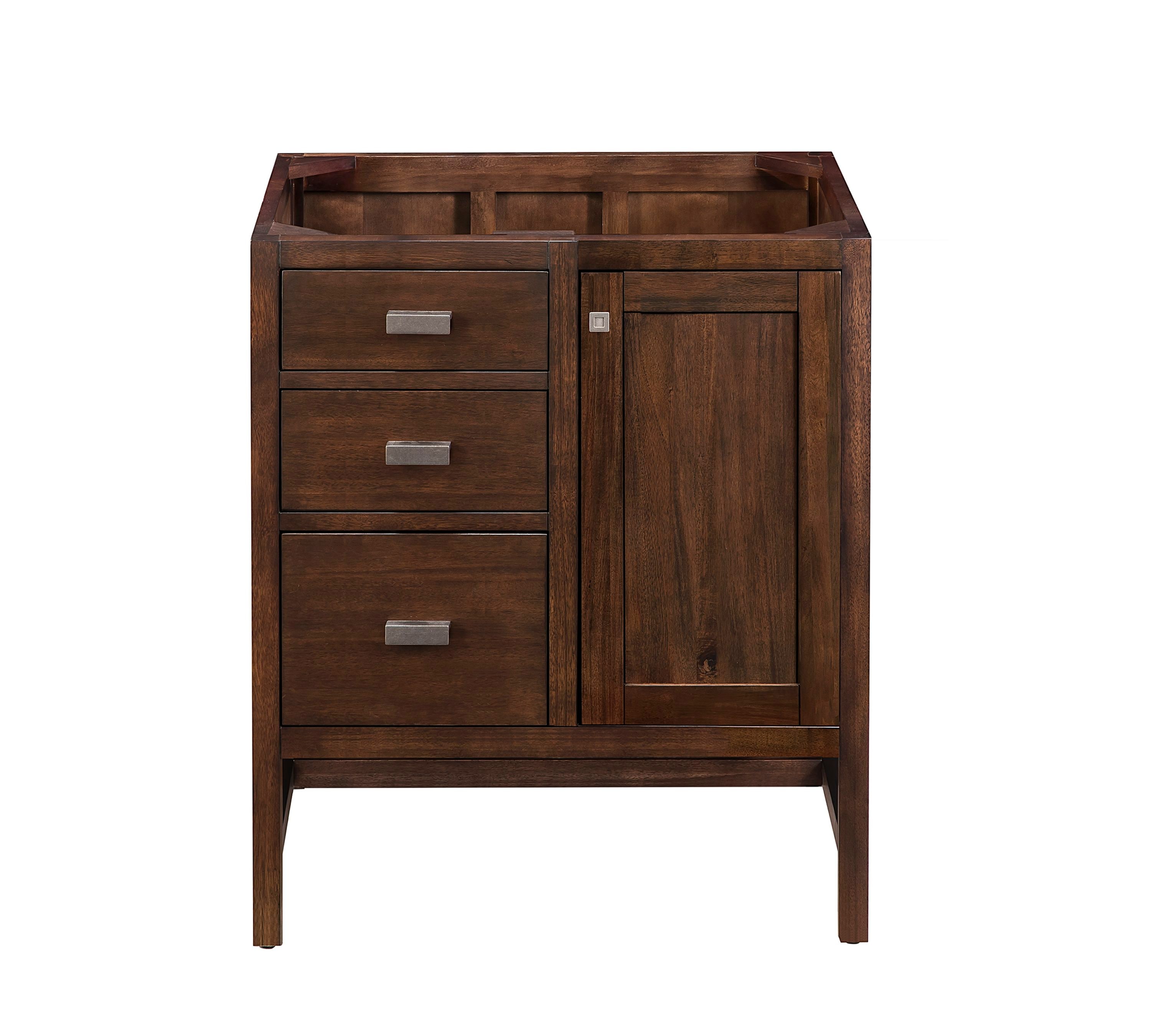 Addison 30" Dark Wood Single Bathroom Vanity Base