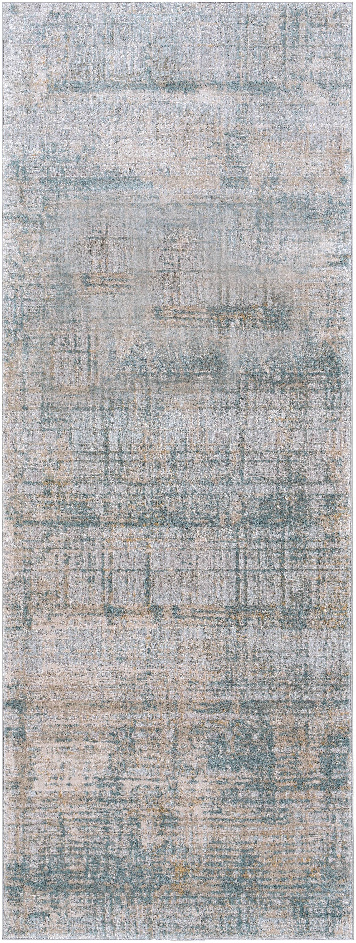 Surya BWK2301-2773 Brunswick 3 x 8 (ft) Polyester Light Grey Rectangular Indoor Abstract Mid-Century Modern Area rug