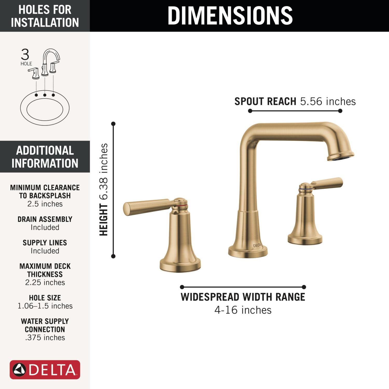 Delta 3536-CZMPU-DST Lavatory-Faucets - View #4