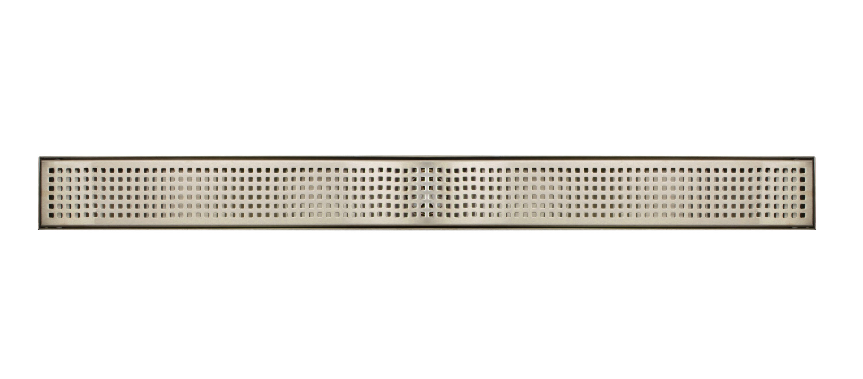 RELN FD3203LNGM Linear Grid Shower Drain Finish: Brushed Gunmetal Gray