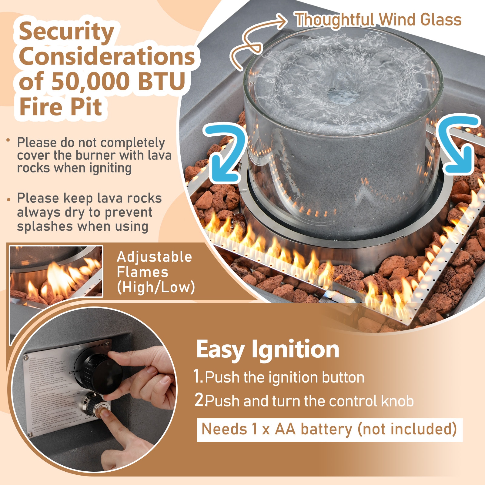 BABOOM BOM-854-GR-CO Outdoor-Gas-Firepits - View #8