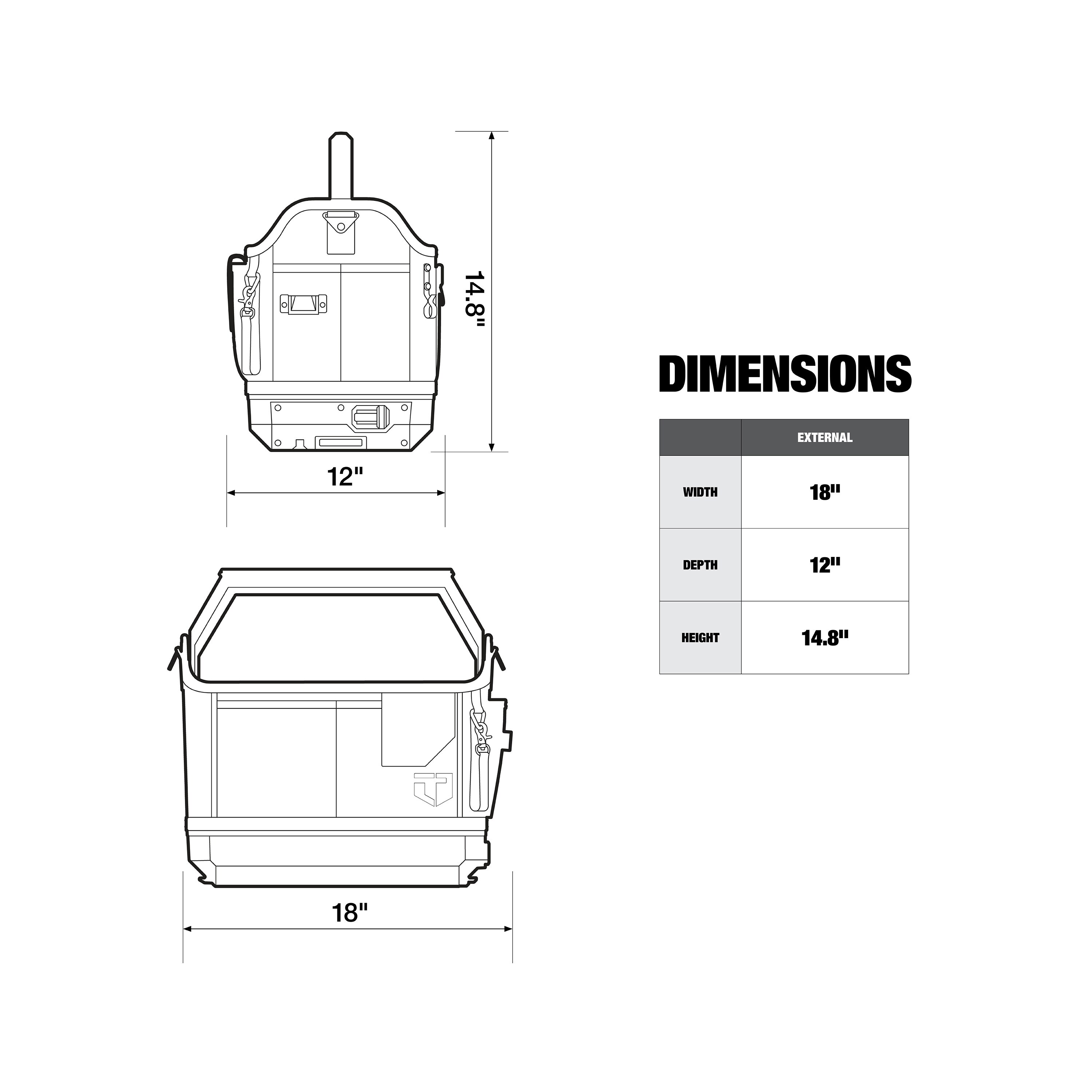 TOUGHBUILT TB-B1-S-80C Tool-Bags - View #7