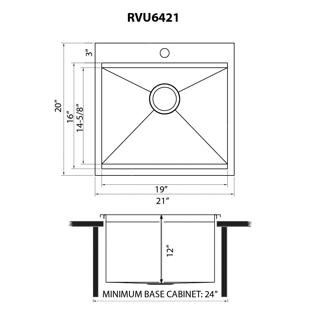 Ruvati RVU6421 Laundry-Tubs-Utility-Sinks - View #8