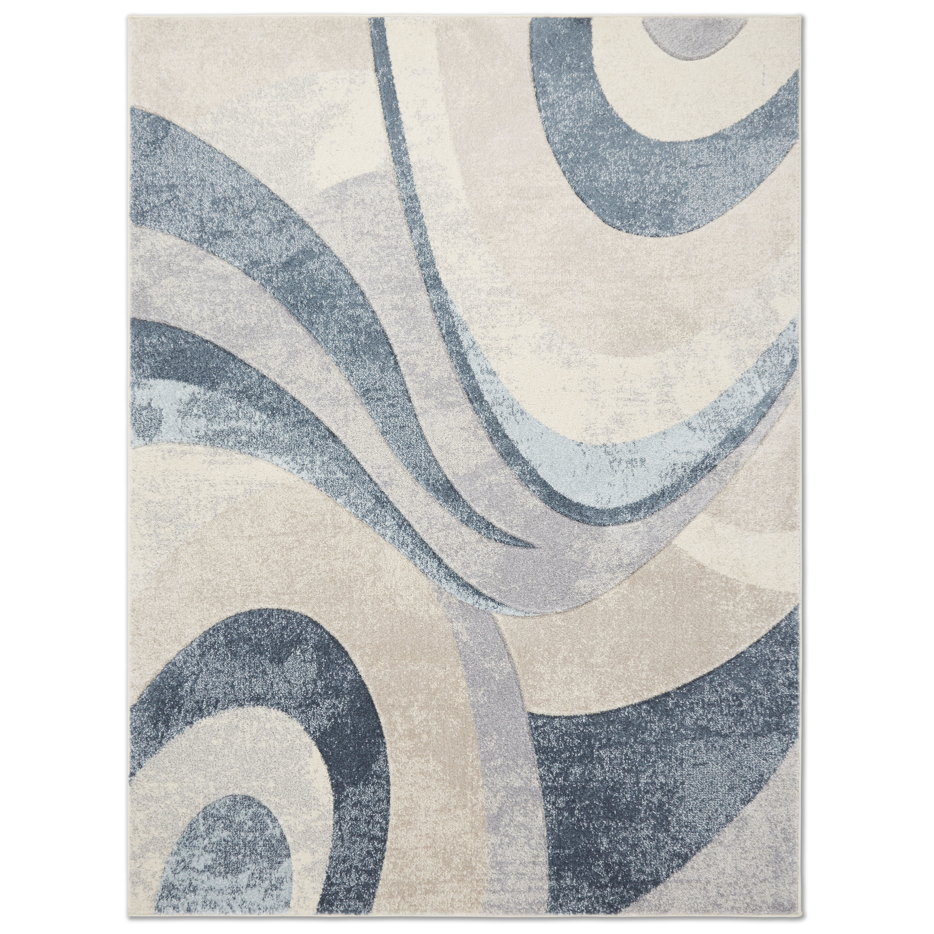 Home Dynamix Tribeca Slade 6 x 9 Blue Indoor Area Rug in the Rugs