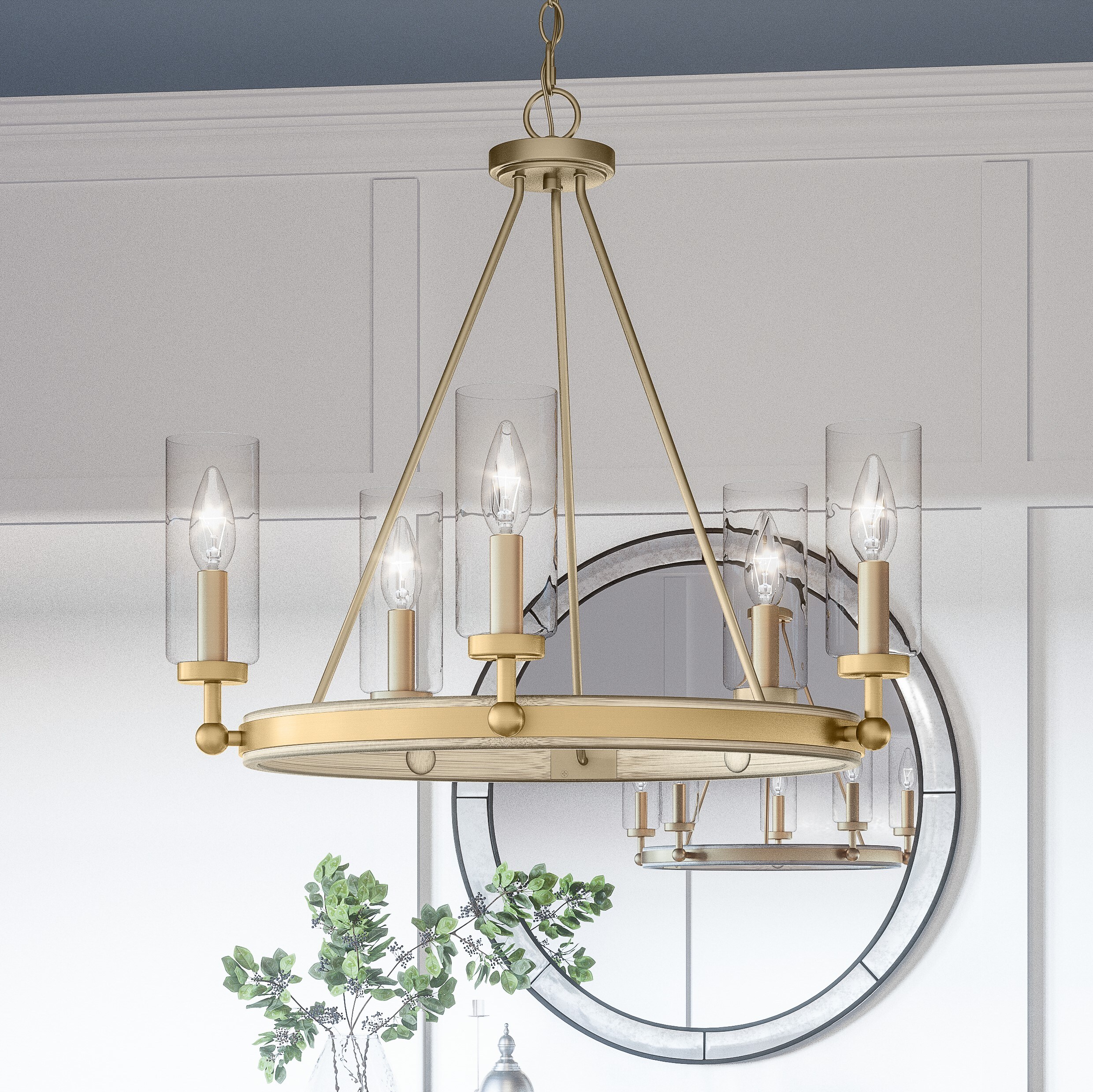 Lowes deals brass chandelier