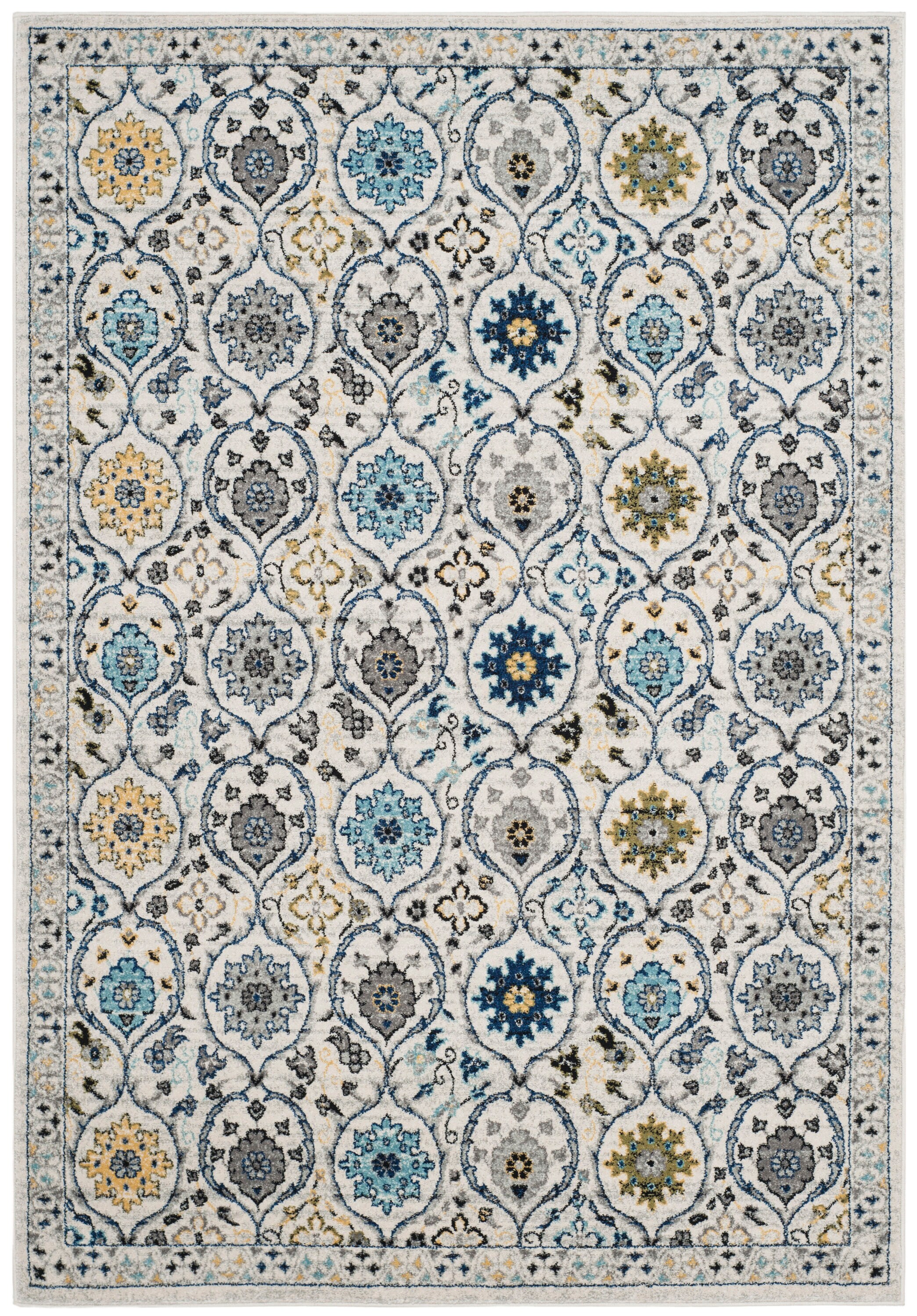 Safavieh Evoke EVK210C-3 3' x 5' Ivory/Blue Area Rug