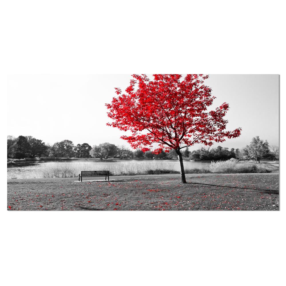 Designart PT15427-40-20 20-in H x 40-in W Floral Print on Canvas