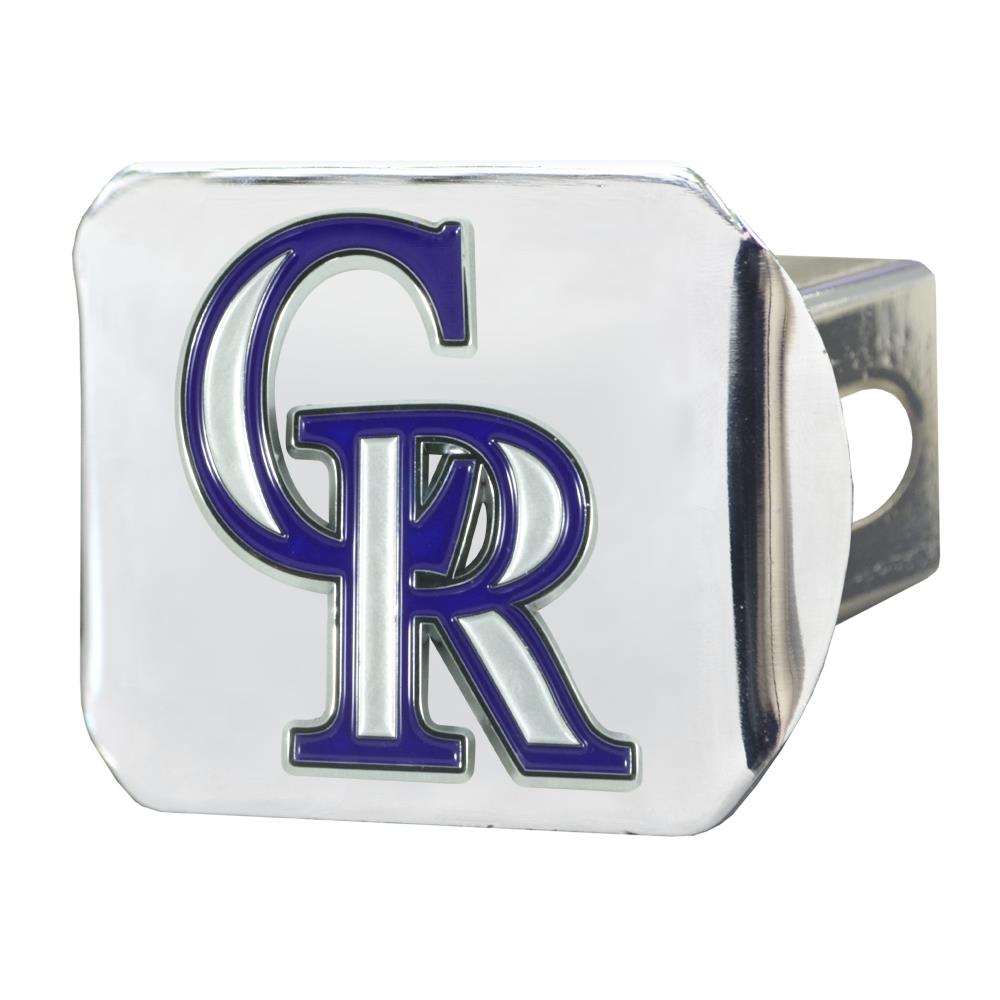 Fan Mats Colorado Rockies Black Metal Hitch Cover - 3D Color