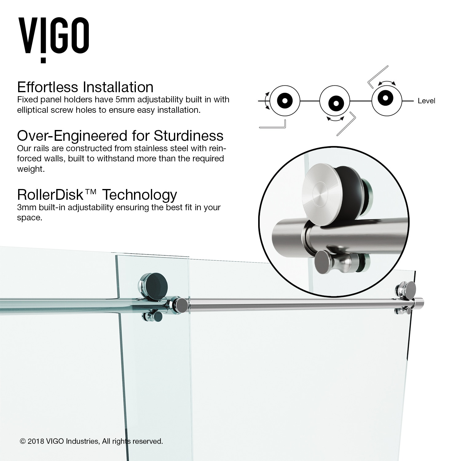 VIGO VG6080STCL7274 Shower-Doors - View #9