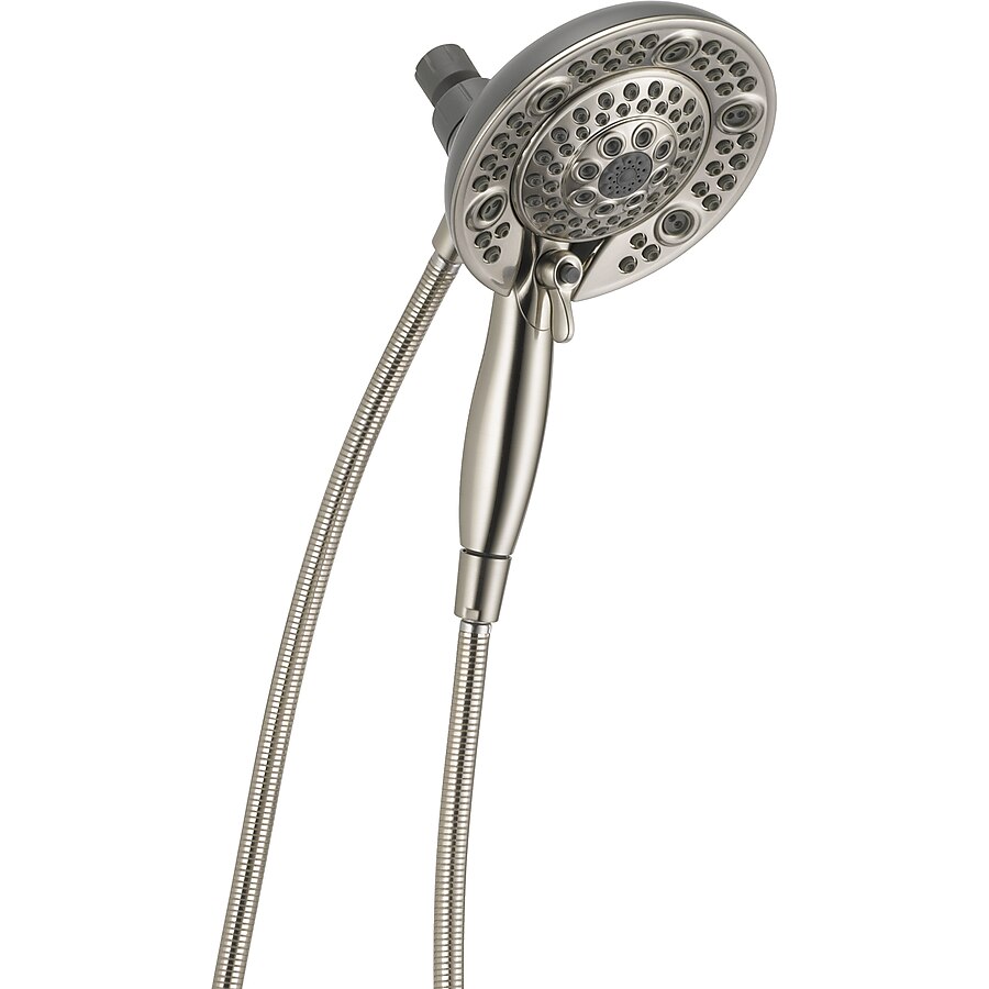 Delta In2ition Satin Nickel Dual Shower Head 2-GPM (7.6-LPM) Delta In2ition Satin Nickel Dual Shower Head 2-GPM (7.6-LPM)