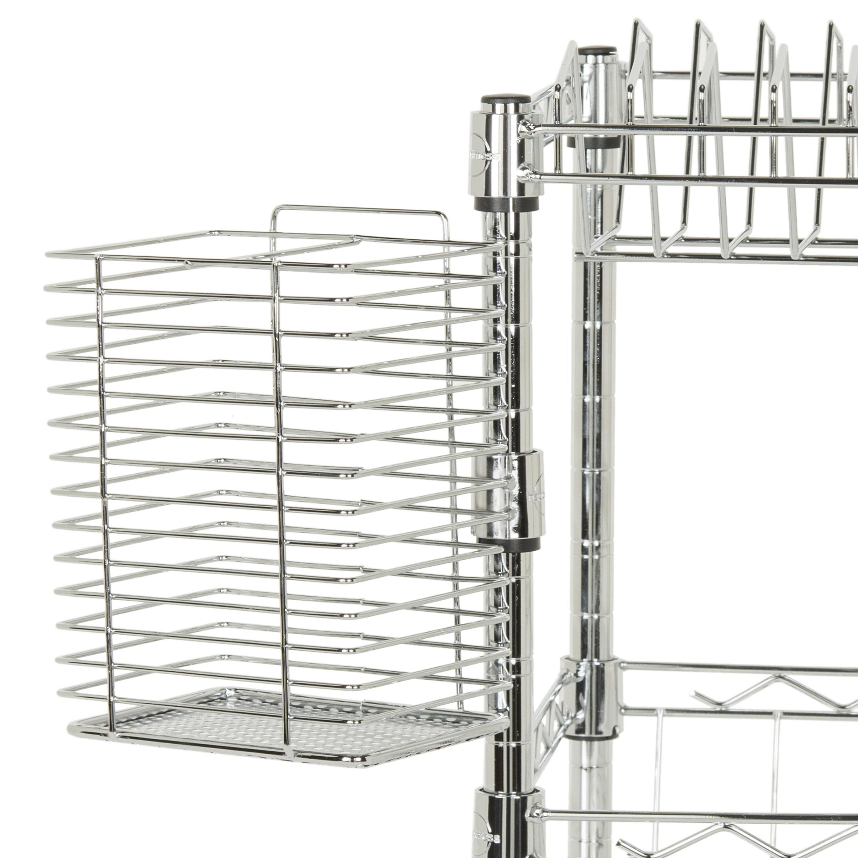 happimess Brooklyn 9.8-in W x 21.7-in L x 13-in H Steel Dish Rack