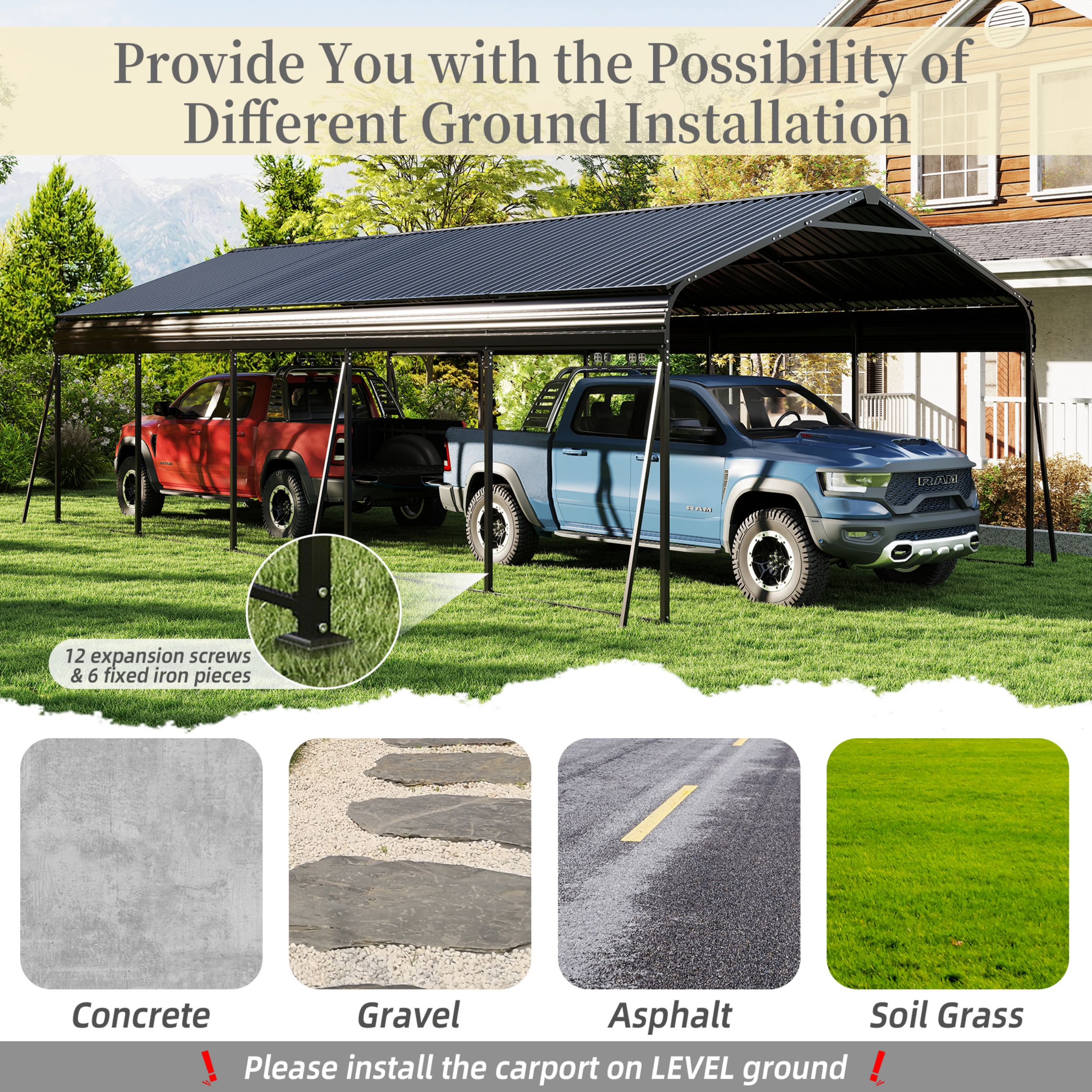Poinic QURCP-0025S98 Carport-Covers - View #7