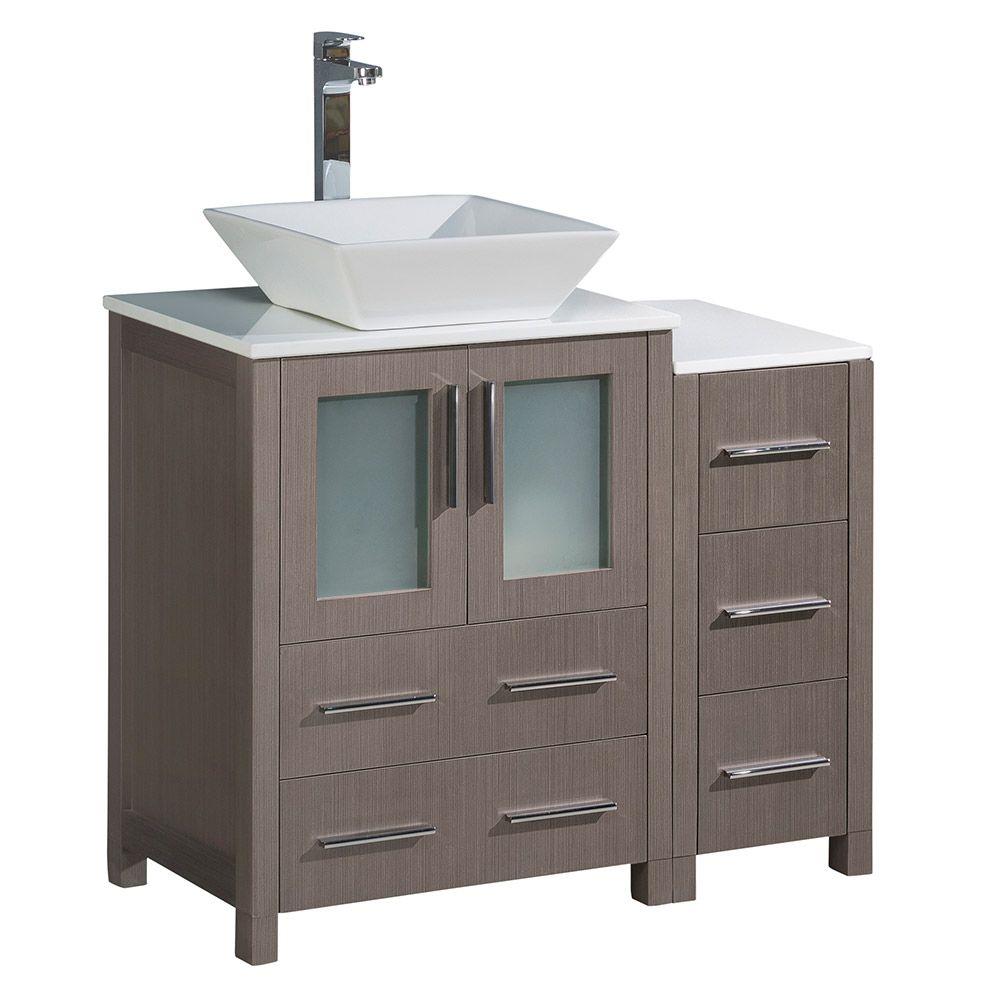 Fresca FCB62-2412GO-CWH-V Bath-Vanity-Combo - View #2