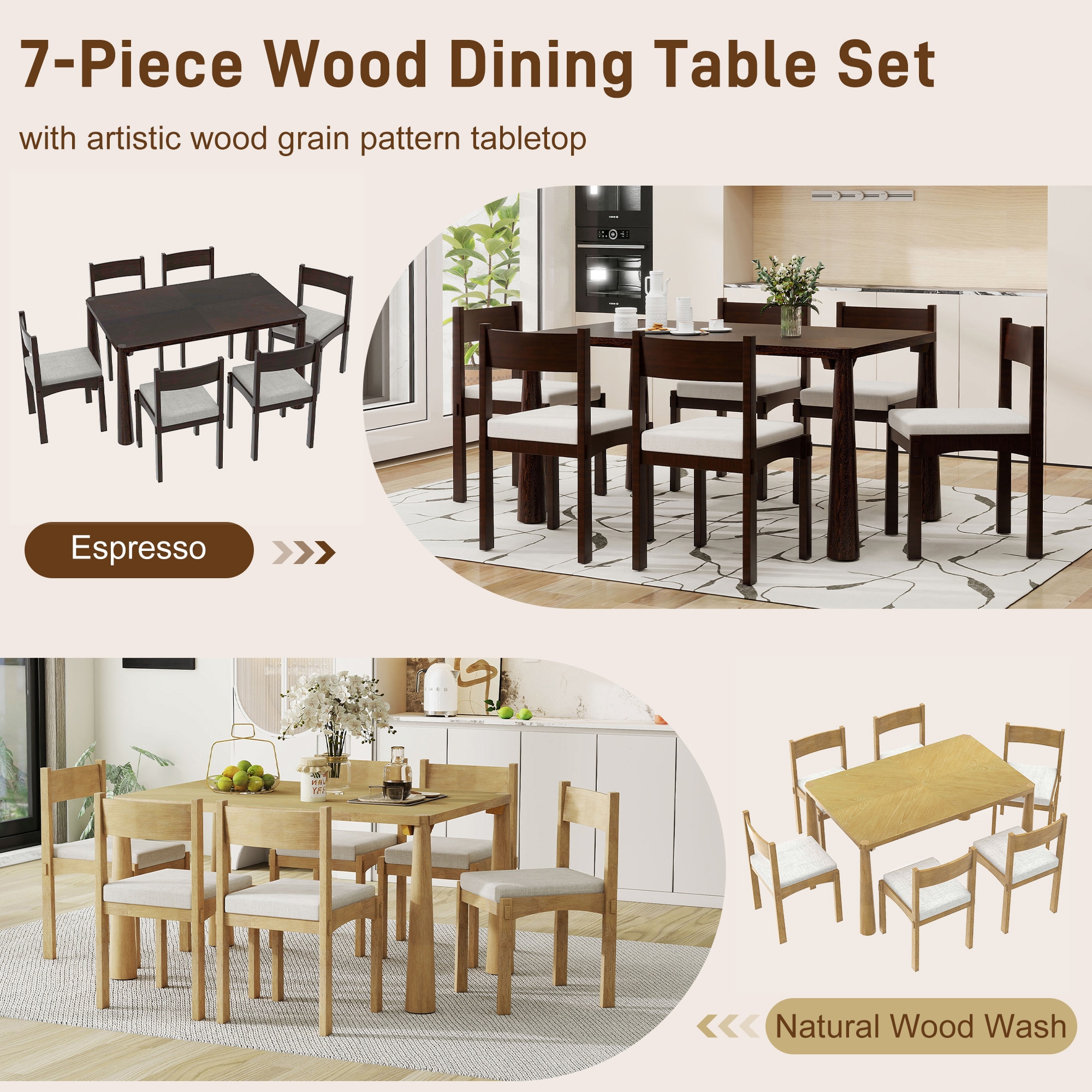 SINOFURN SYA330172WD Dining-Sets - View #3