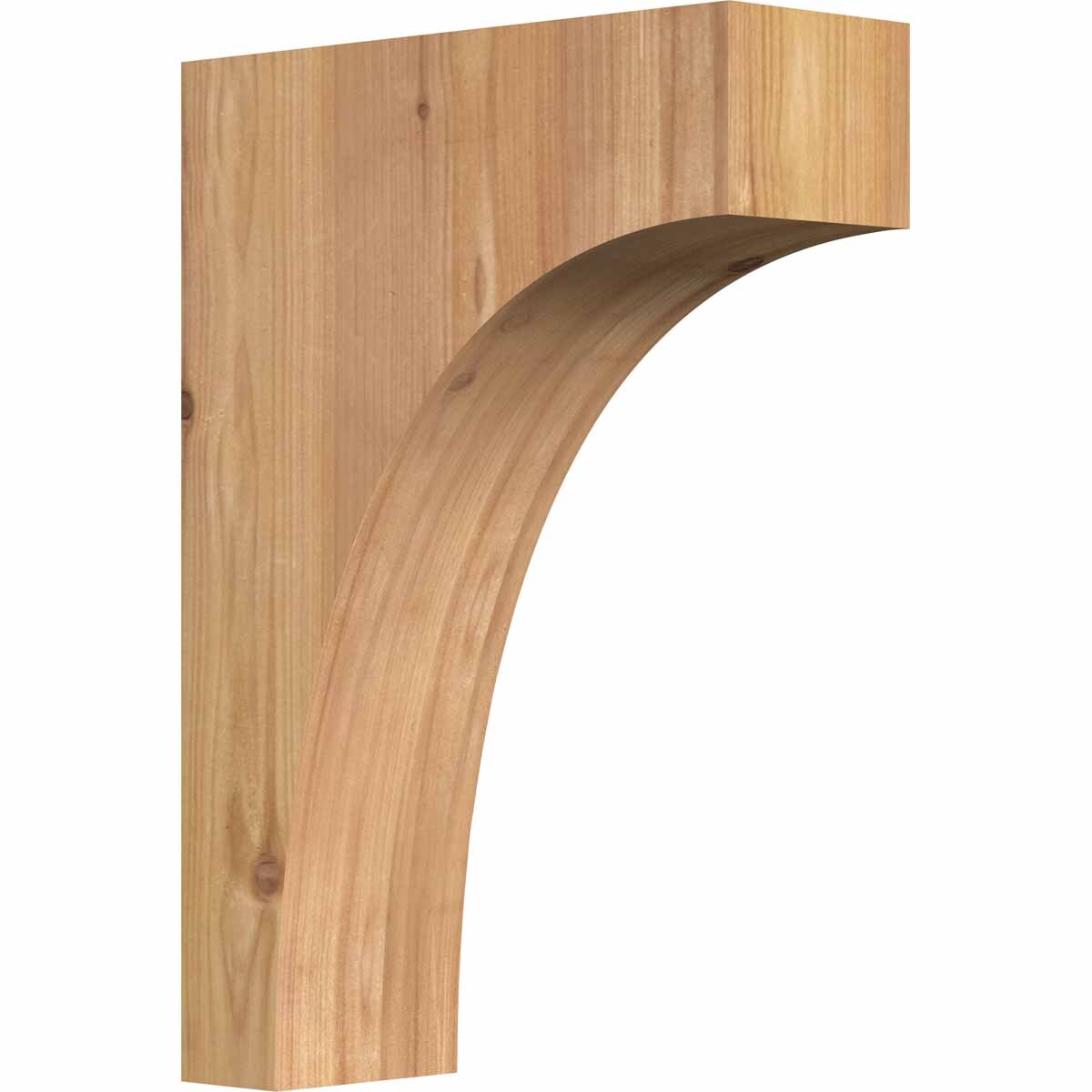 Ekena Millwork COR04X10X14HUN00SWR 3-1/2-in x 10-in x 14-in Huntington Unfinished Western red cedar Wood Paintable/Stainable Corbel