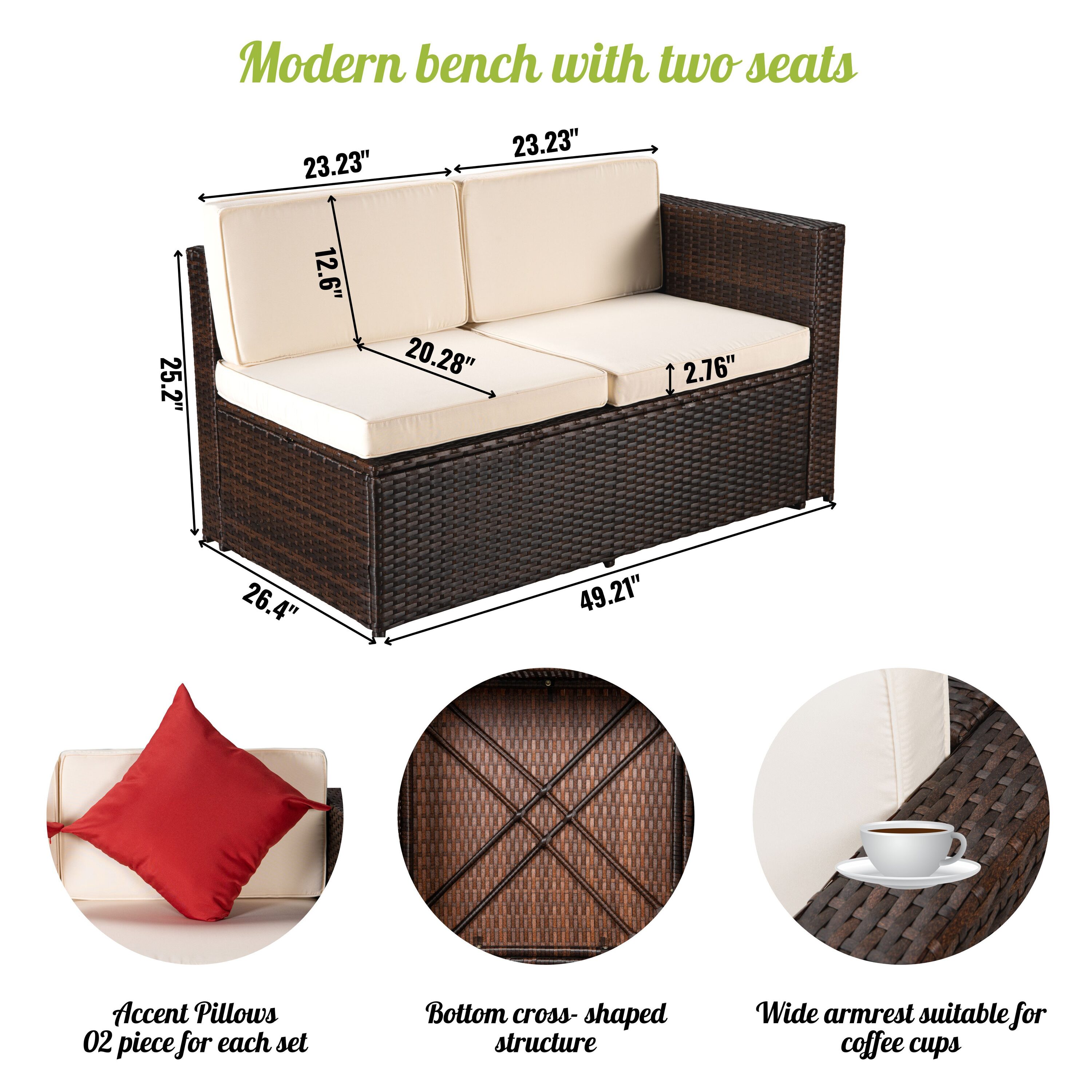 Flynama YC-V-W685-S00001 Patio-Conversation-Sets - View #4
