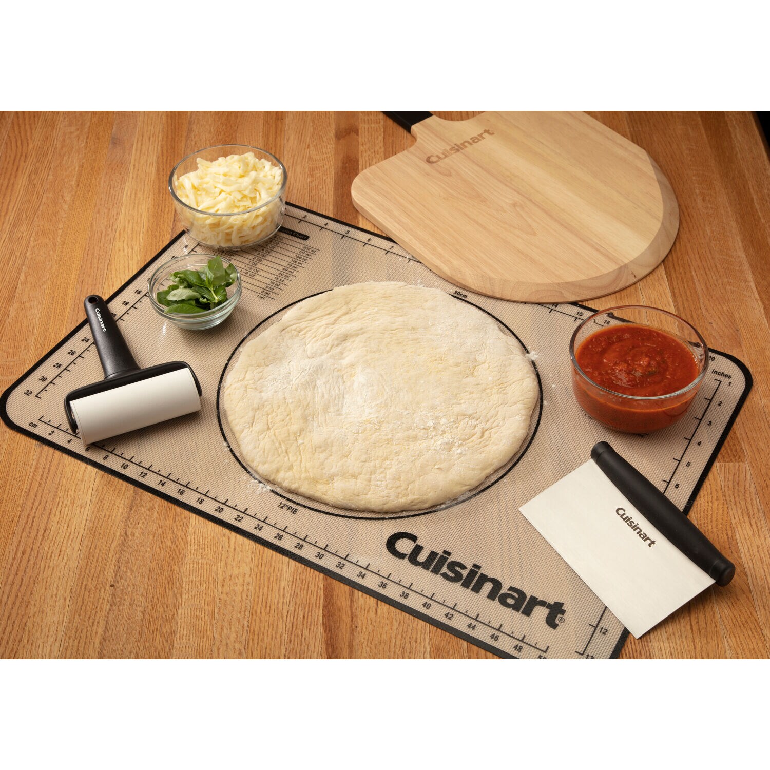 High quality stainless steel pizza kit: 30cm pizza peel, serving