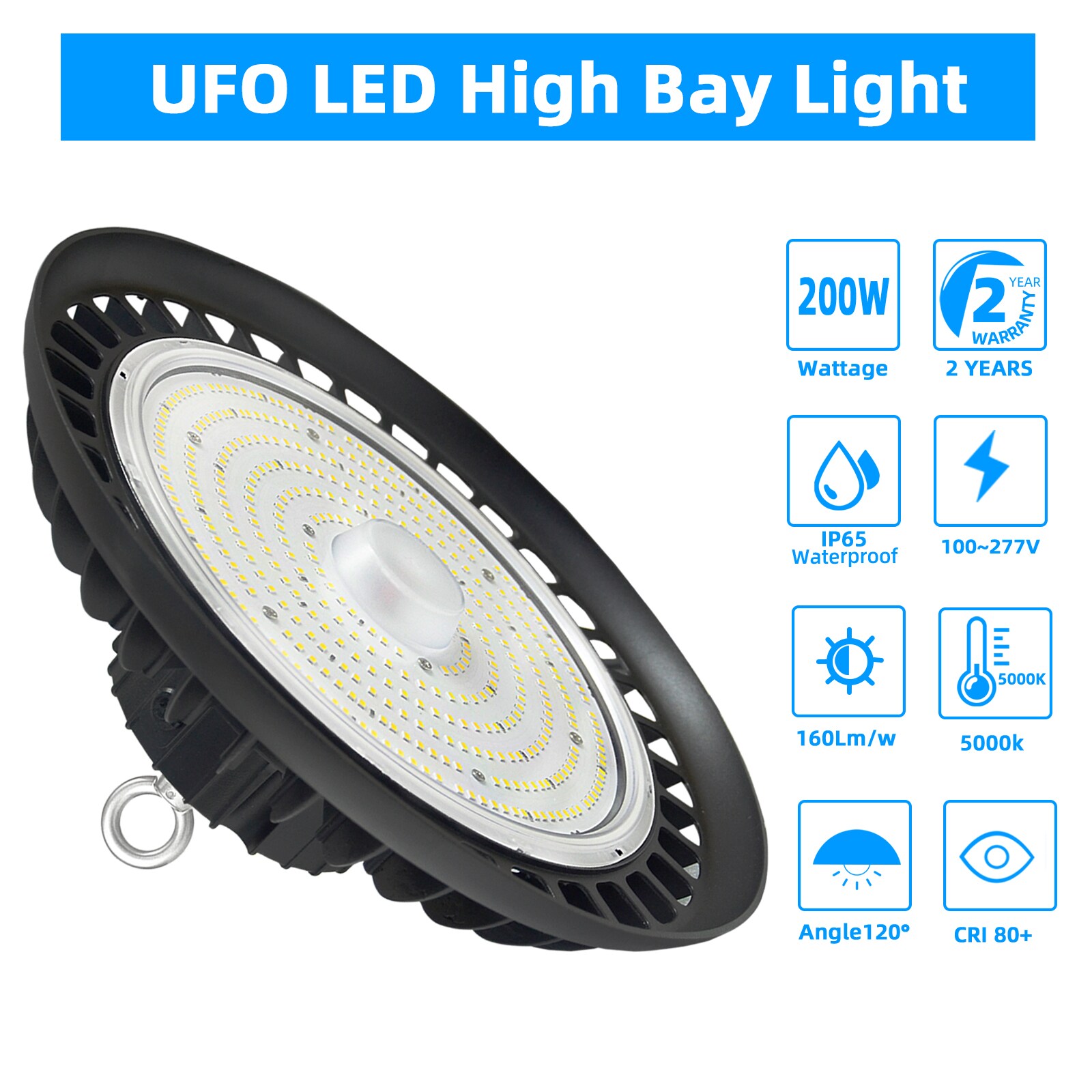 WYZM UFO200 High-Bay-Lights - View #3