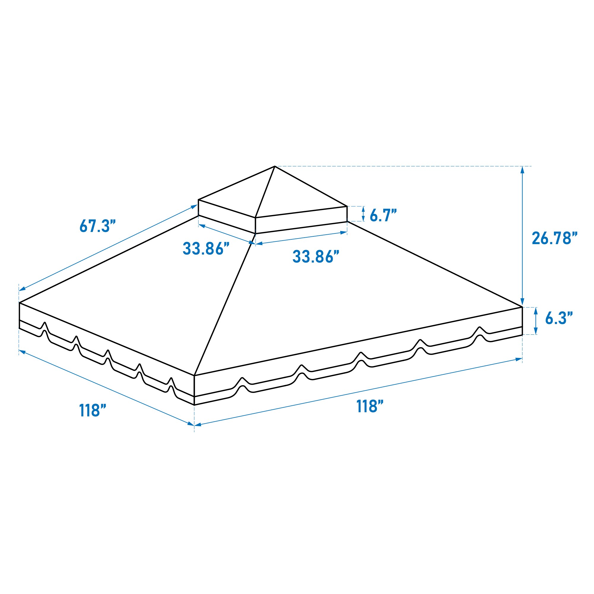 AAZJ BYO-39705 Gazebo-Parts-Accessories - View #2