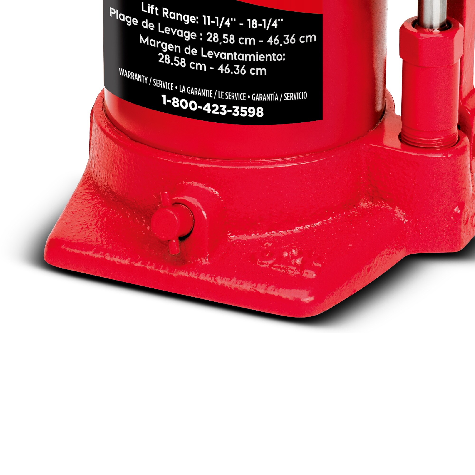 Powerbuilt Red 30-Ton Steel Hydraulic Bottle Jack in the Jacks ...