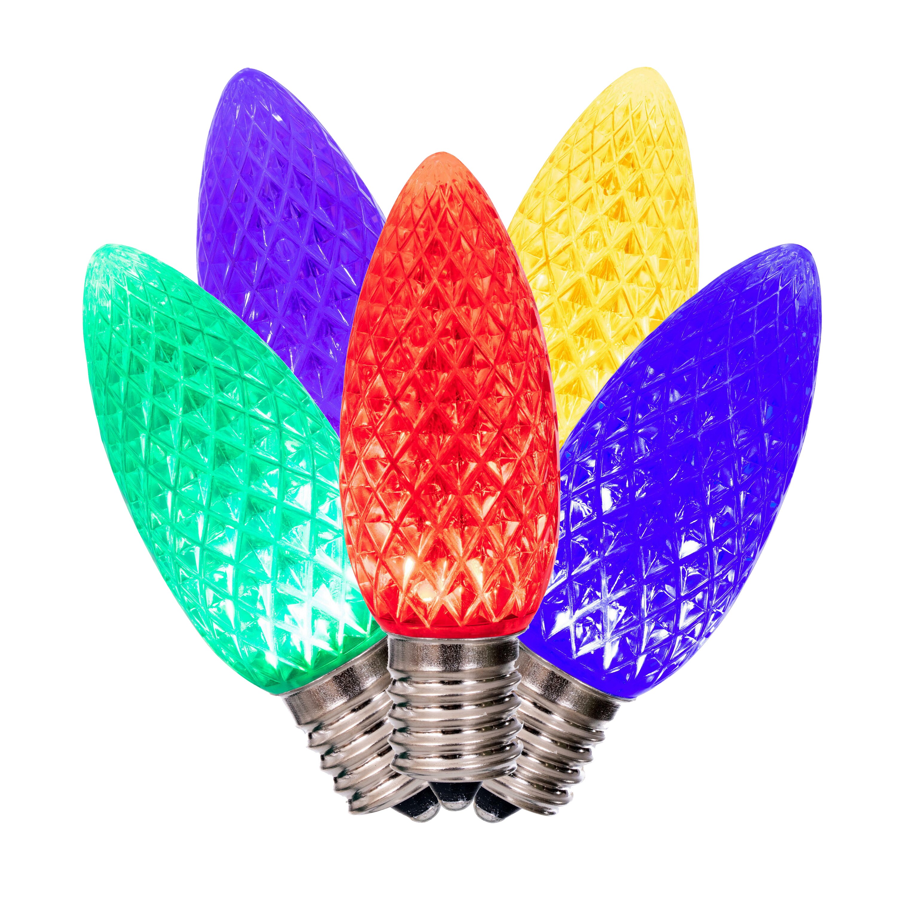 Vickerman XLEDC90-25 Indoor Multicolor LED C9 Assorted string light bulbs and fuses