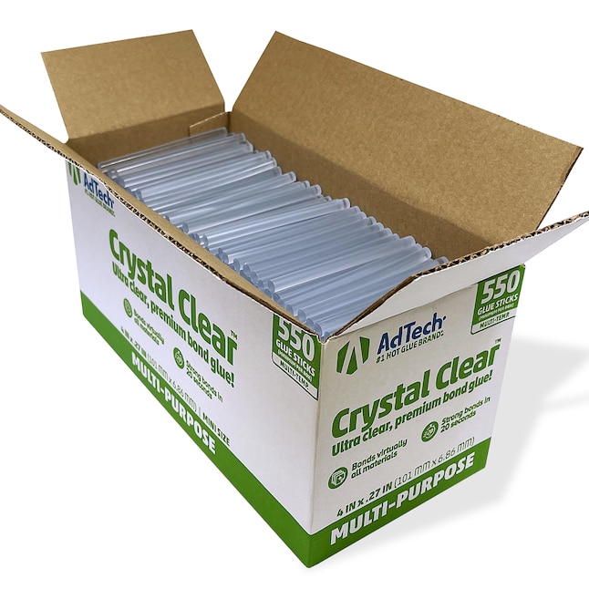 AdTech 4 Hot Glue Sticks- Mini Size 5lb Box in the Craft Supplies  department at