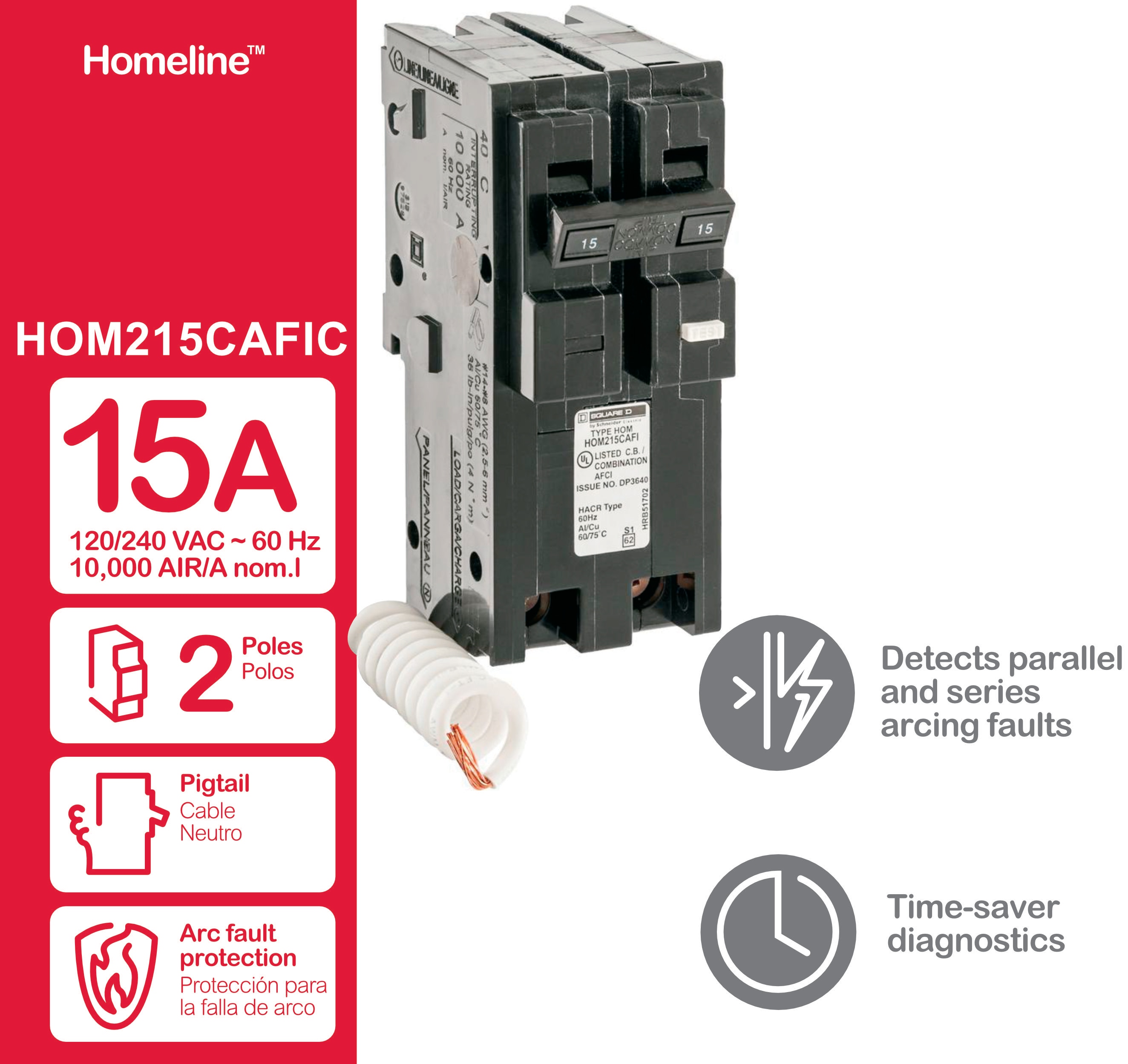 Square D HOM215CAFIC Circuit-Breakers - View #6