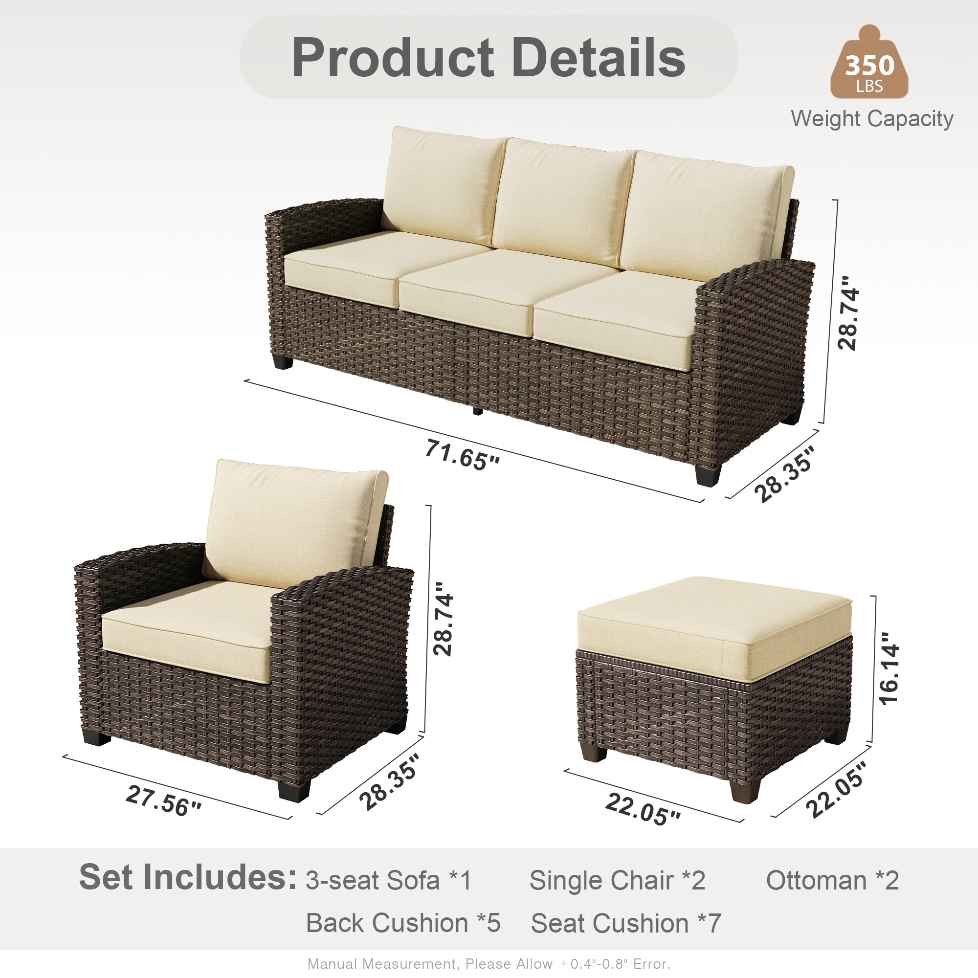 Caodoc L5-PRS601-1 Patio-Sofas-Daybeds - View #5