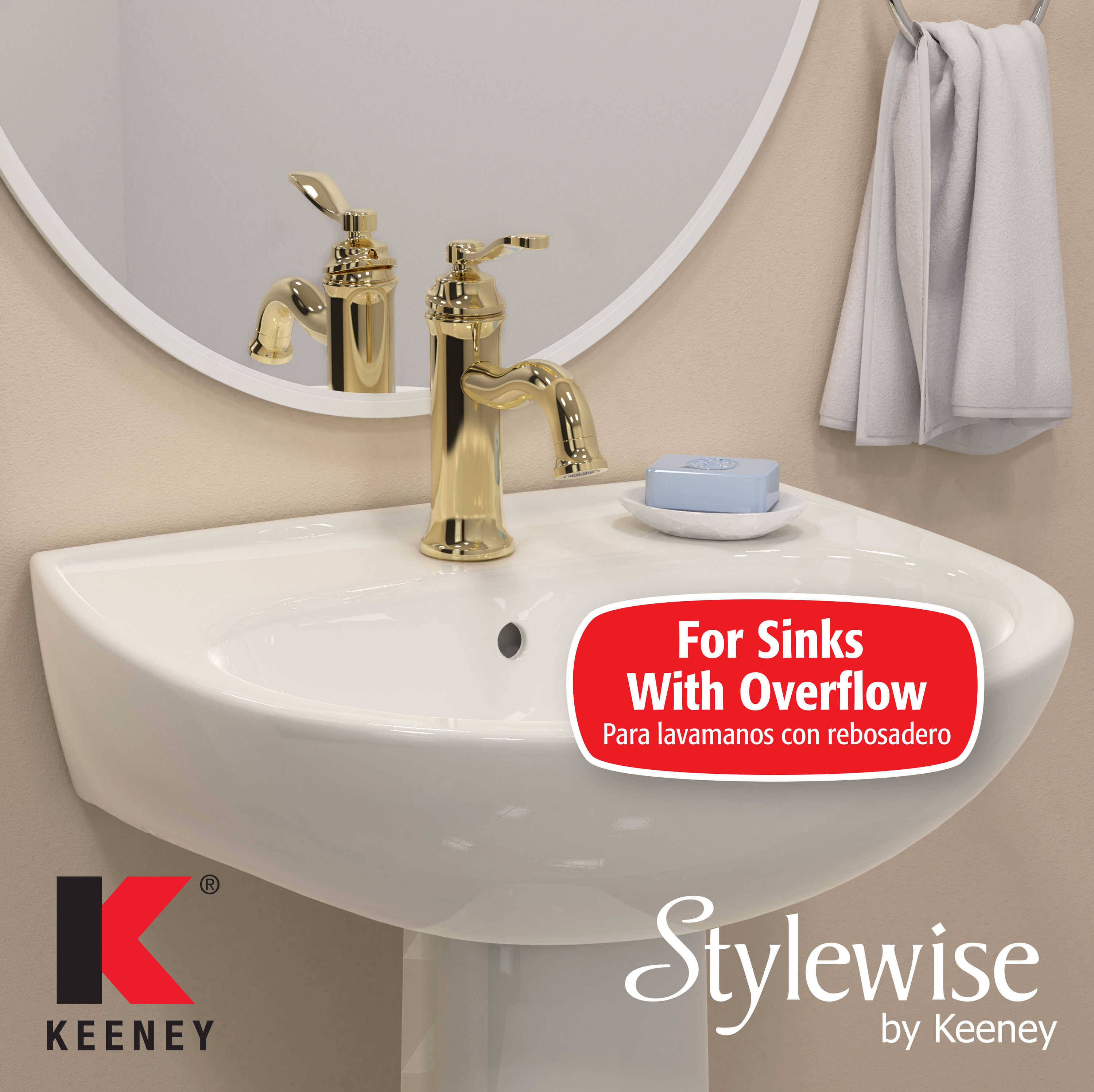 Keeney K820-77PB Popup-Drains-Accessories - View #9