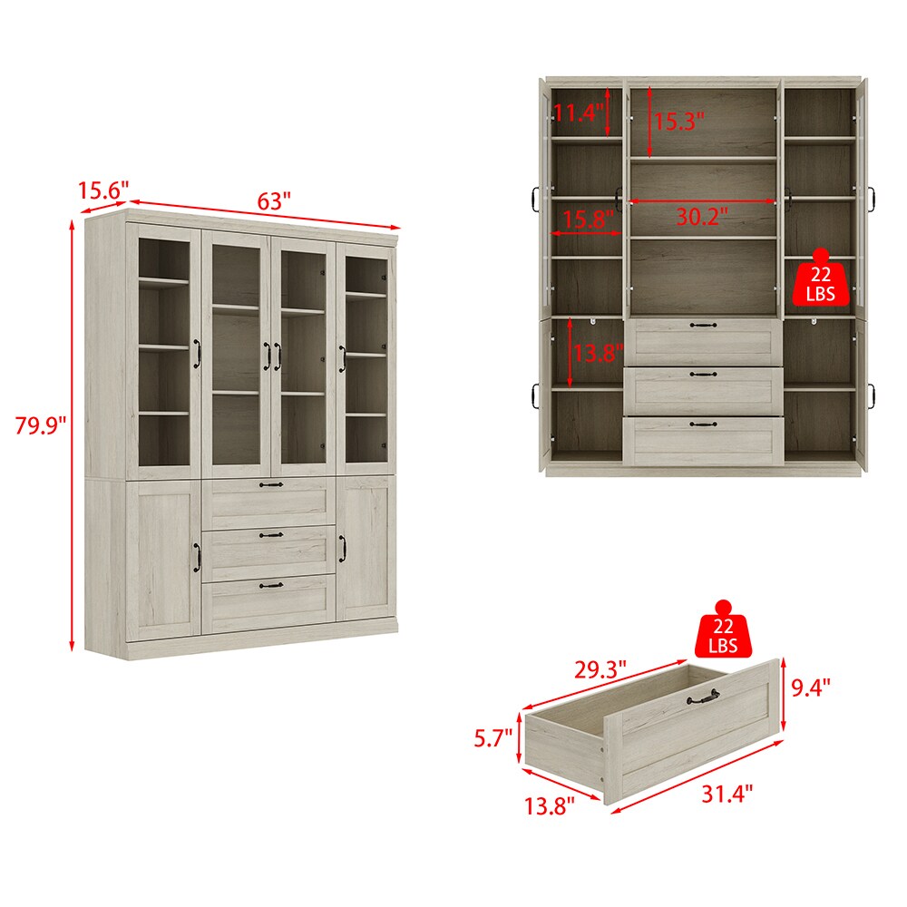 Homsee C-KF260203-01-AB Dining-Kitchen-Storarge - View #13